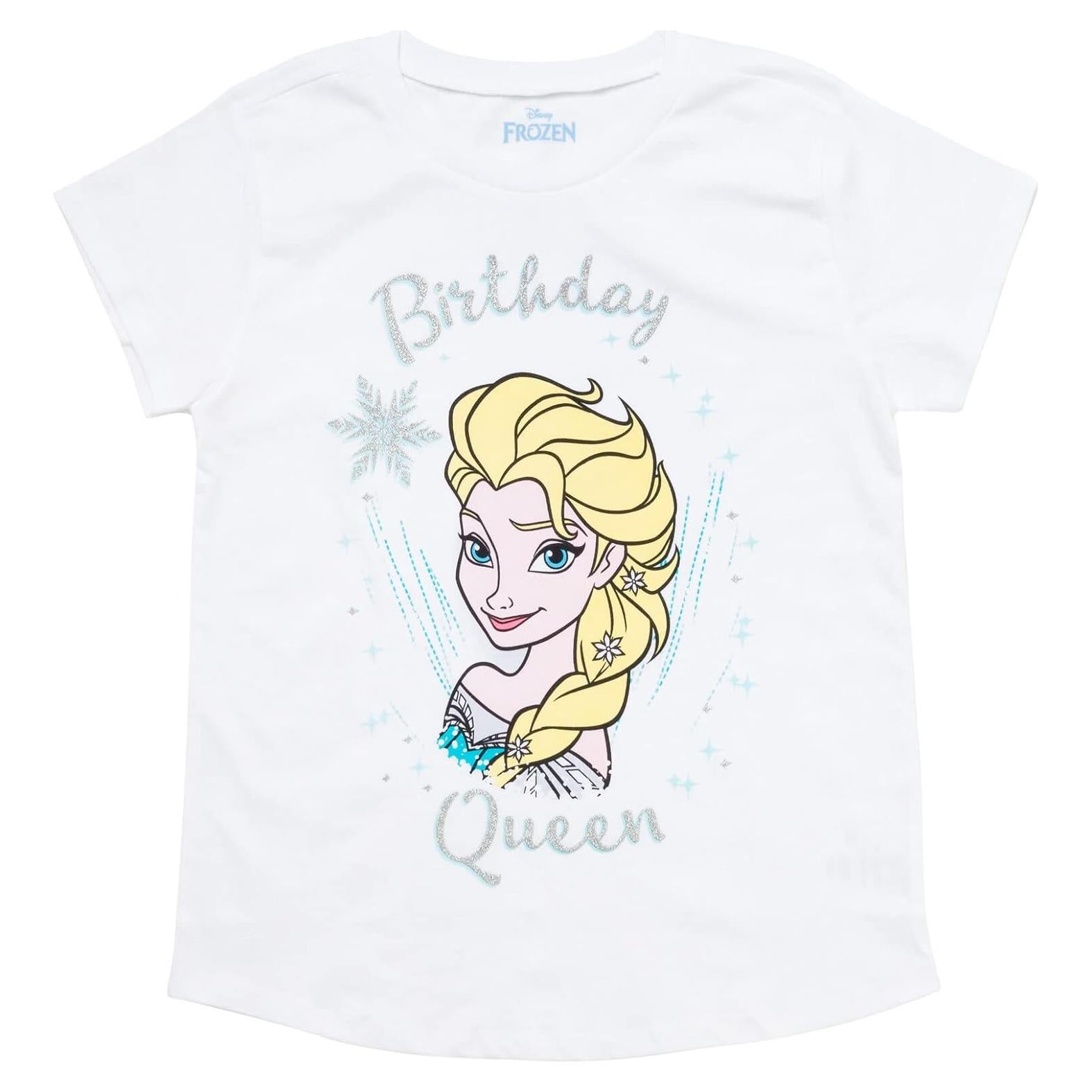 Camiseta Cumpleaños Disney Junior Niñas 4T Frozen Blanca