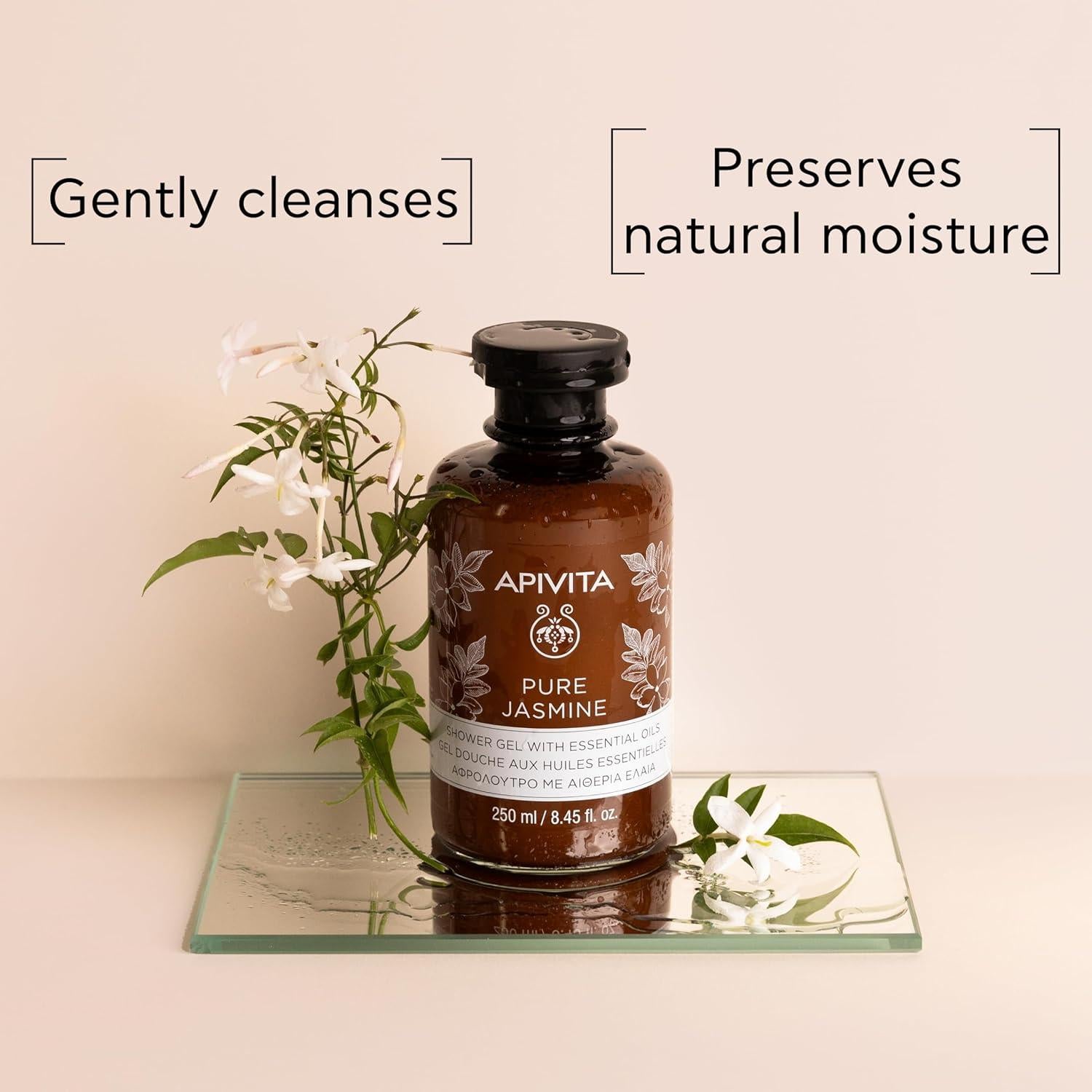 Gel de Ducha APIVITA Puro de Jazmín 250 mL - Hidrata y Limpia