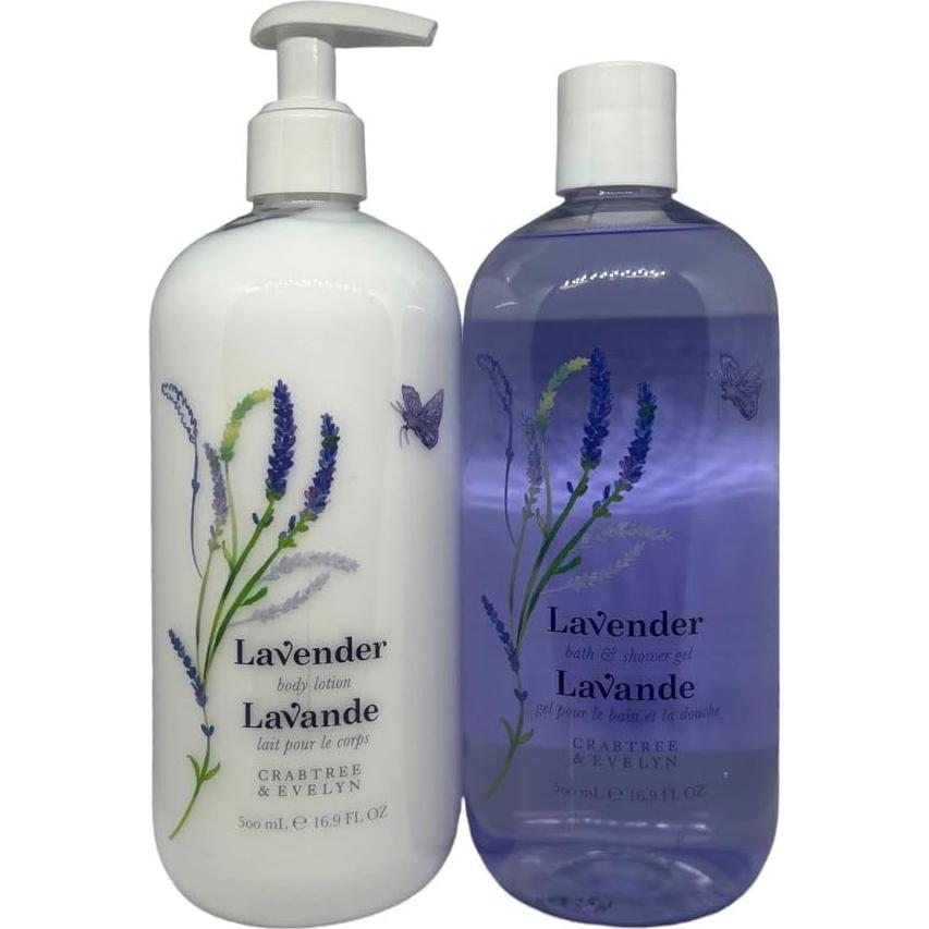Set de Baño Lavanda Crabtree & Evelyn 2 Piezas 500ml
