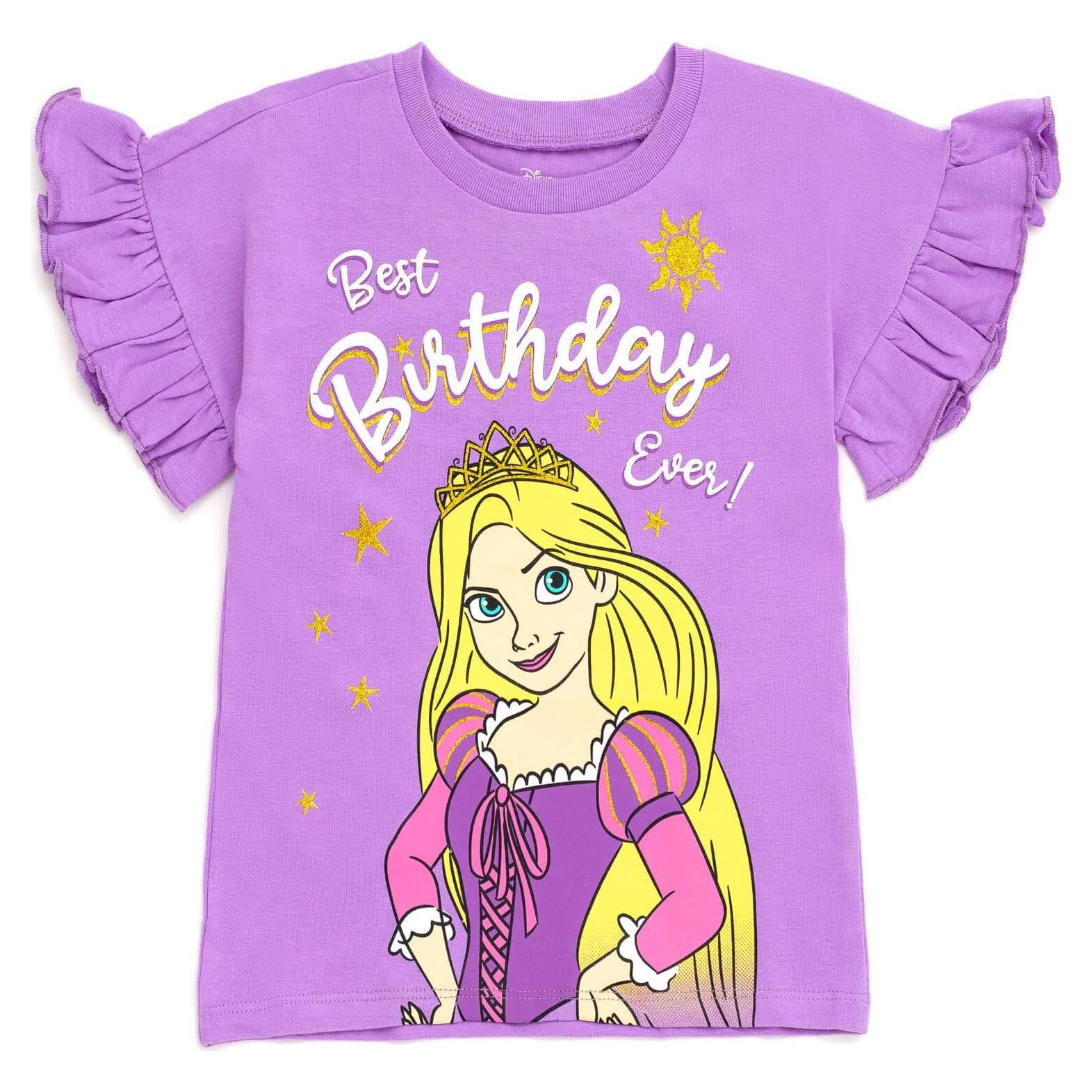 Camiseta Cumpleaños Disney Junior Niñas Talla 3T Princesa
