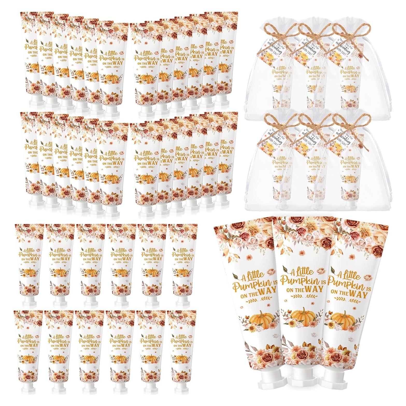 48 Sets de Crema de Manos Otoñal Dansib - Calabaza Floral