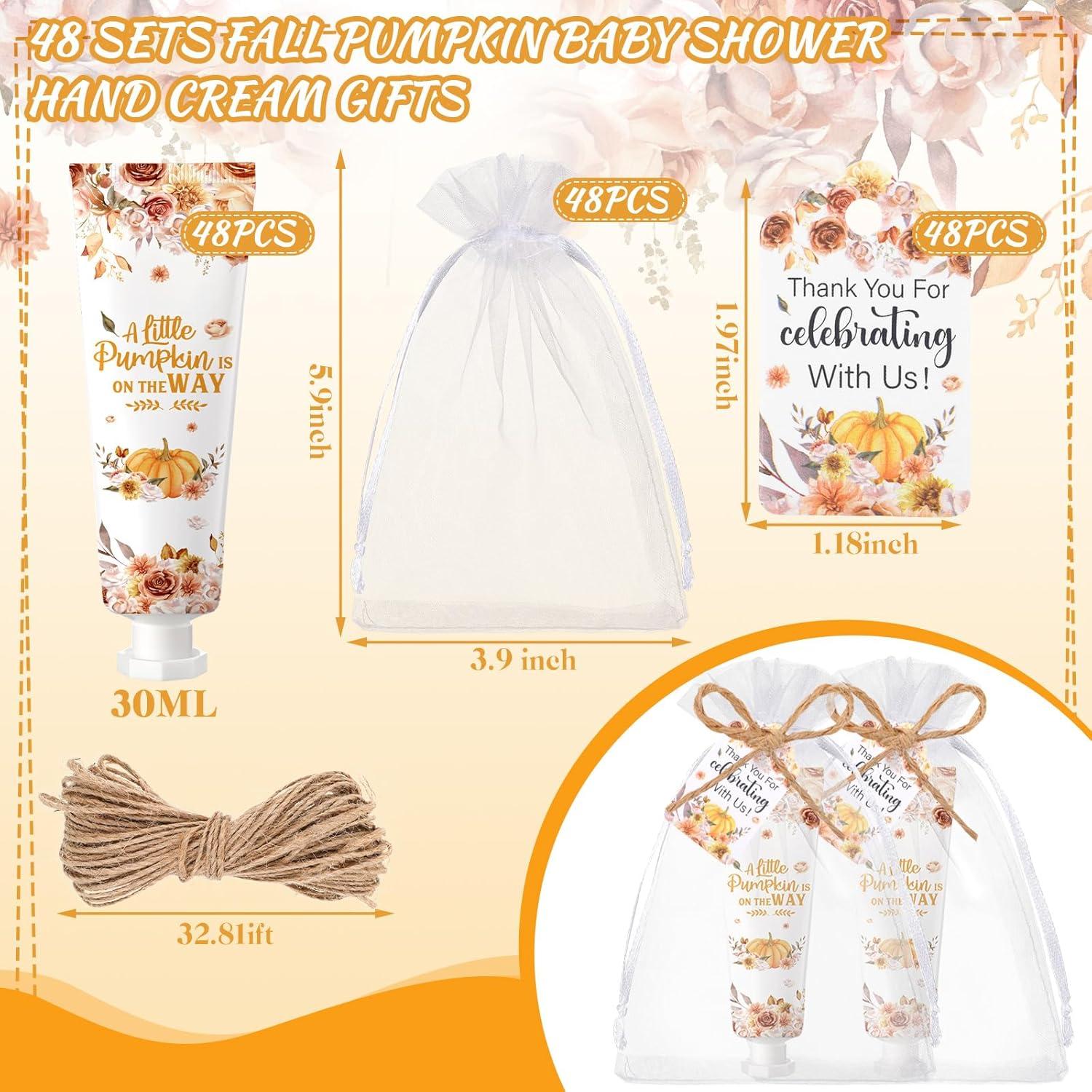 48 Sets de Crema de Manos Otoñal Dansib - Calabaza Floral