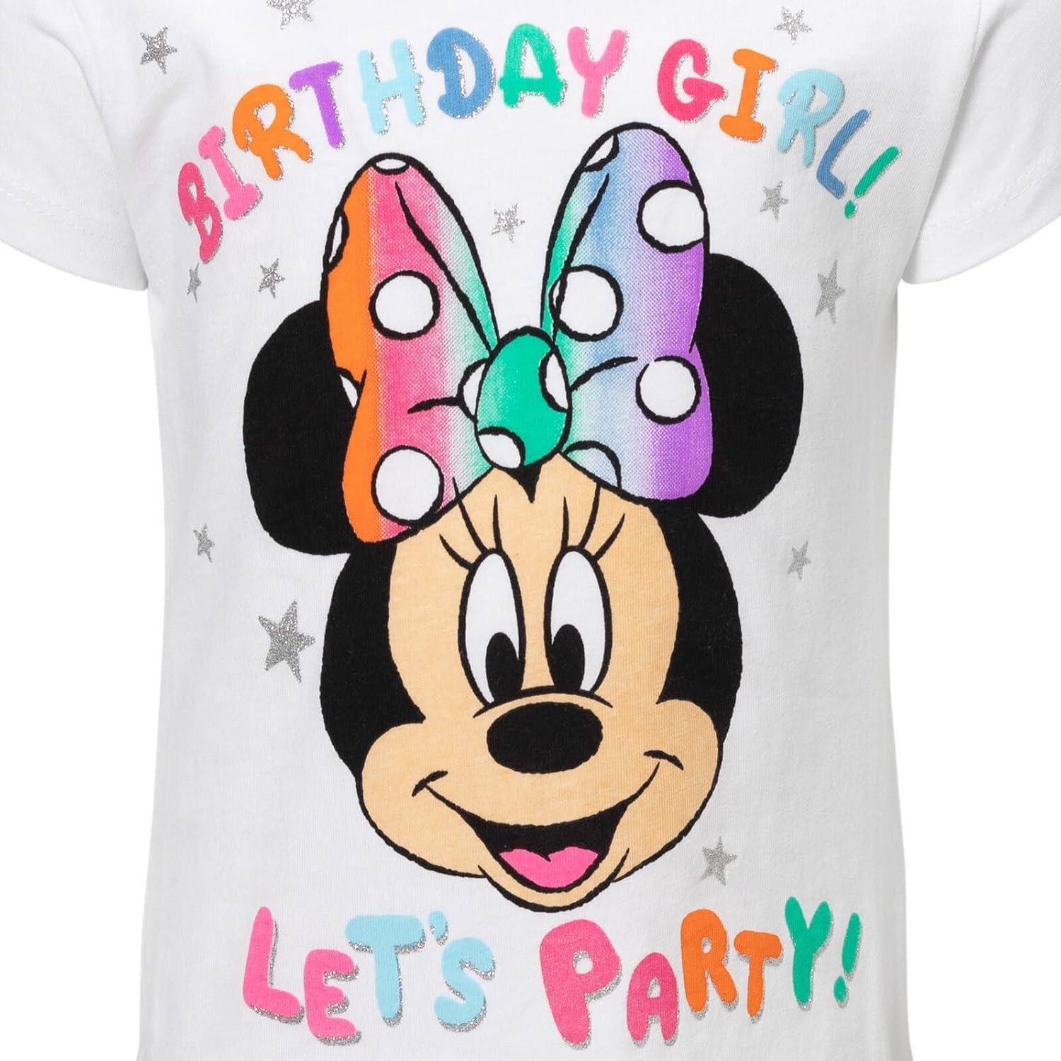 Camiseta de Cumpleaños Disney Junior Niñas 7-8 Minnie Mouse
