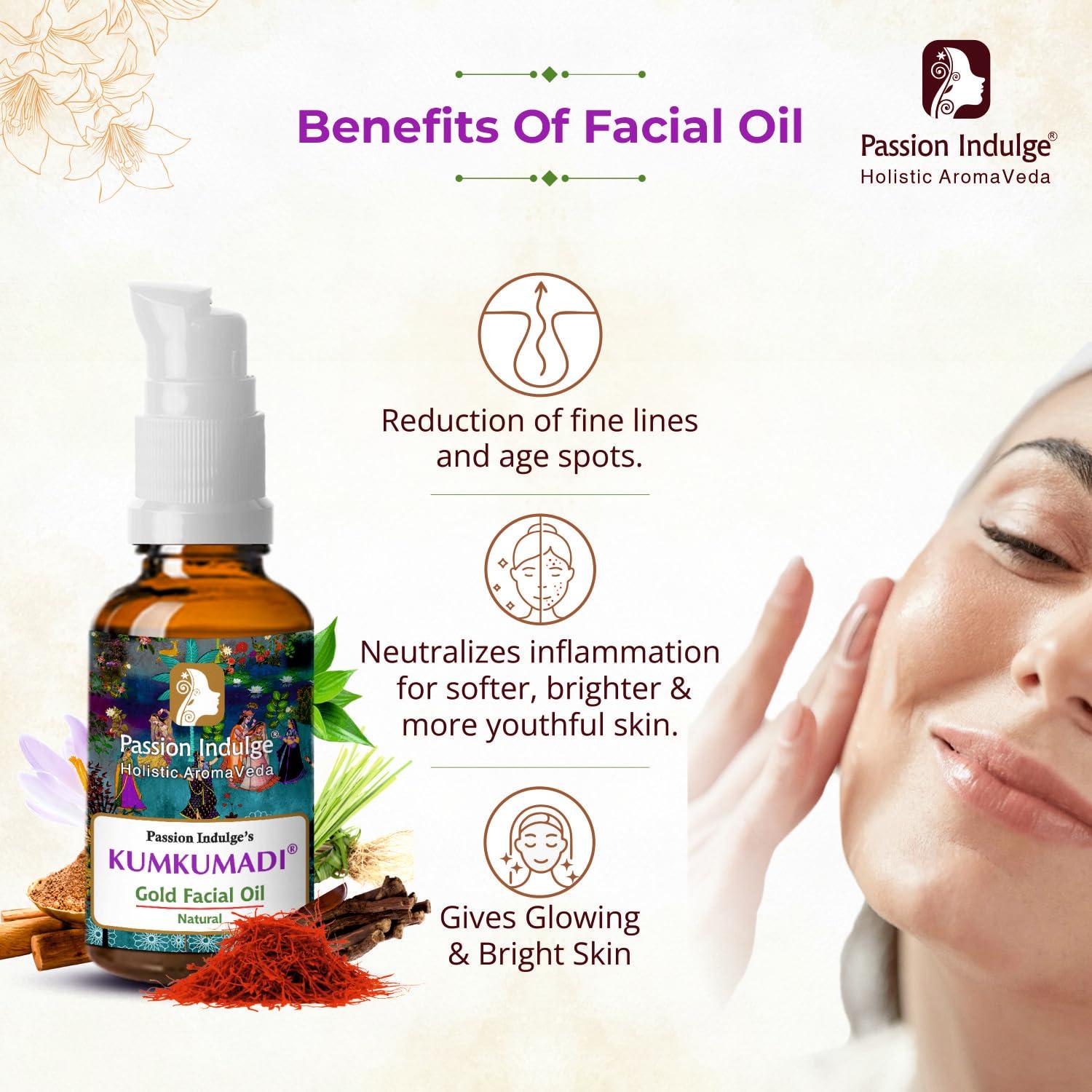 Aceite Kumkumadi Passion Indulge 10 ml - Hidratante Facial Natural