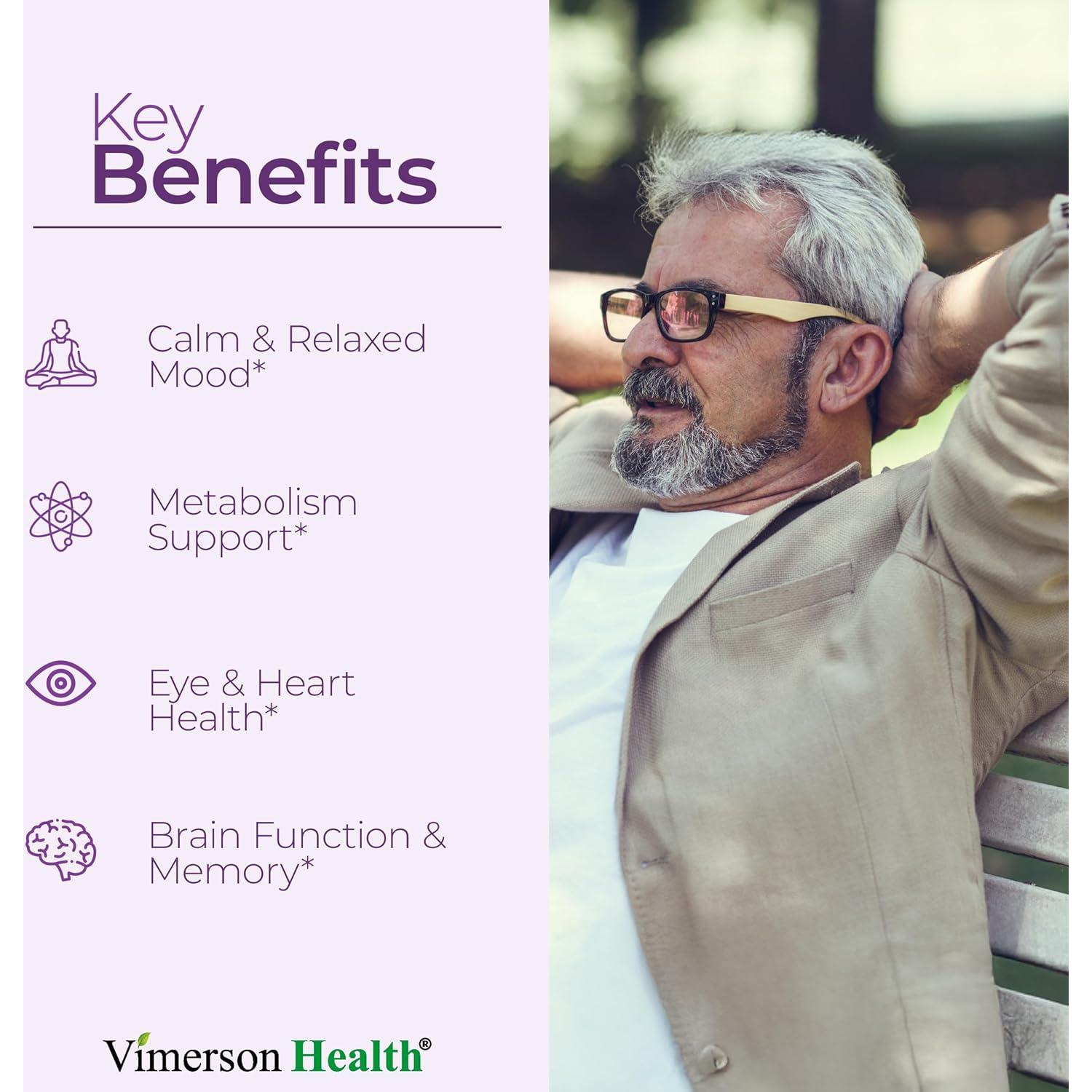 Suplemento de Azafrán Vimerson Health 60 Cápsulas Veganas