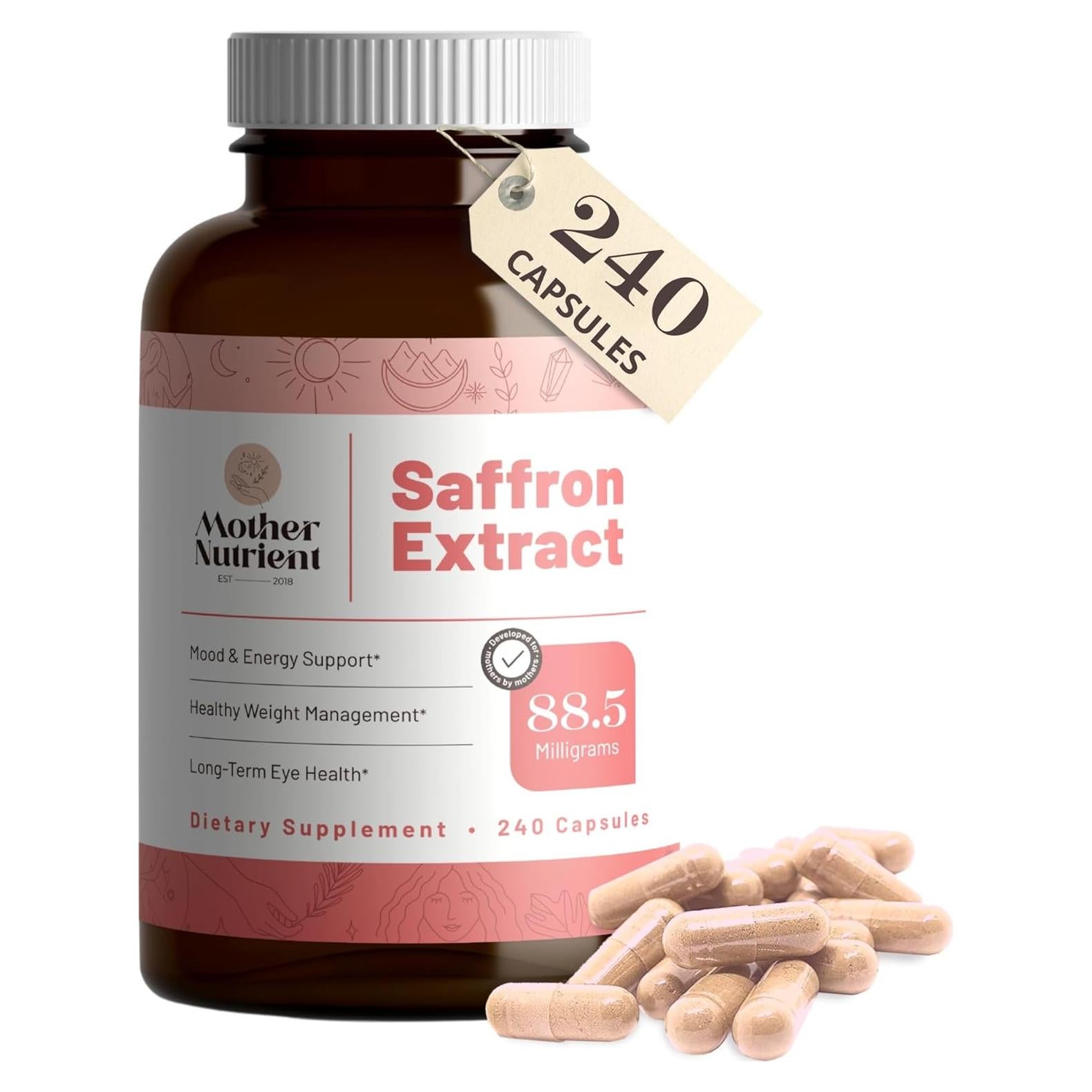 Suplemento de Extracto de Azafrán Nutriente Madre 240 Cápsulas