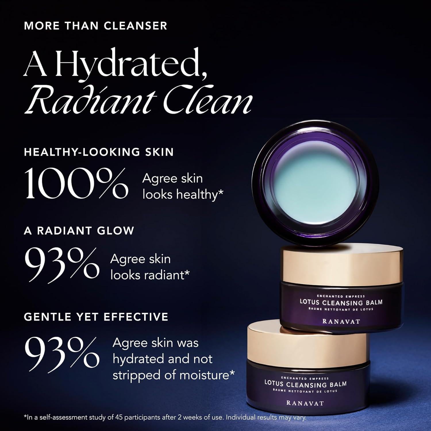 Bálsamo Limpiador Facial RANAVAT de Loto 96.39 g - Gel a Leche