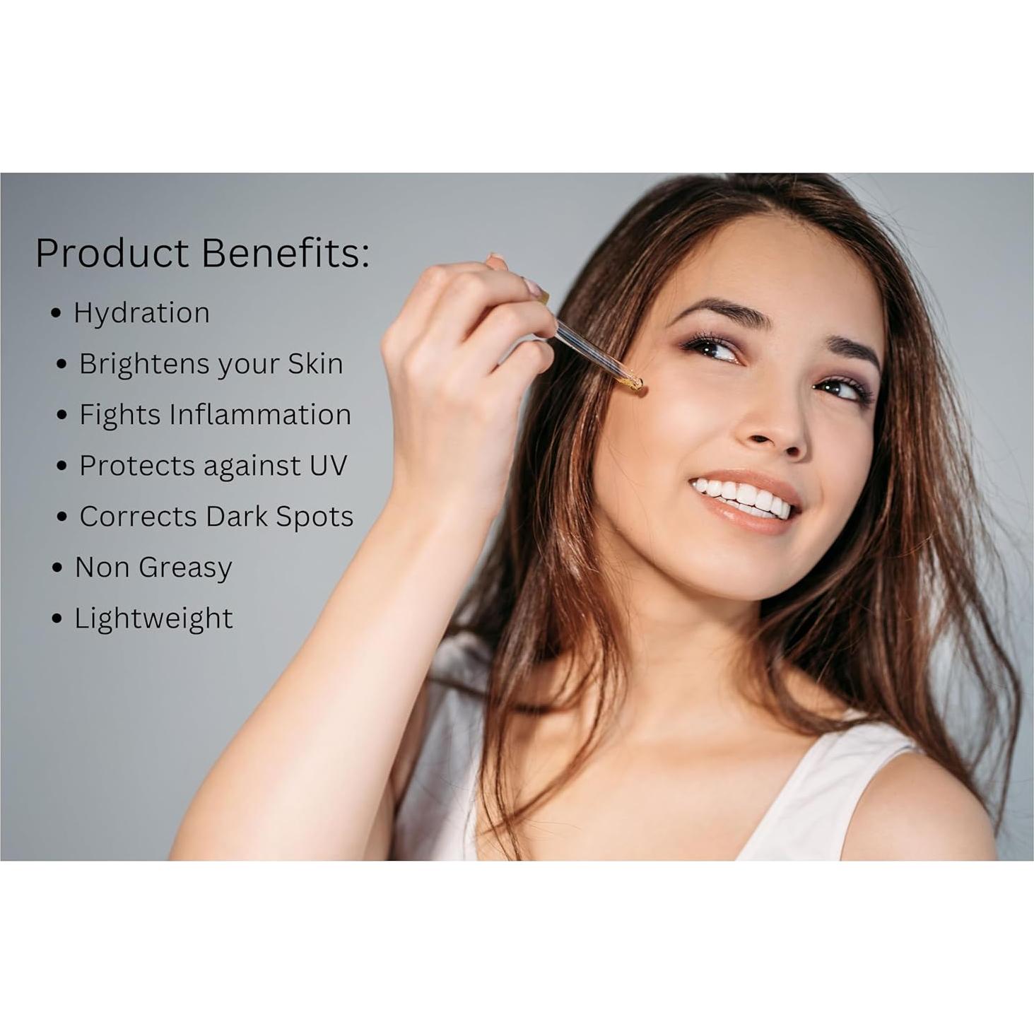 Set de Cuidado Facial 2 Piezas: Aceite Hidratante Azafrán + Gua Sha