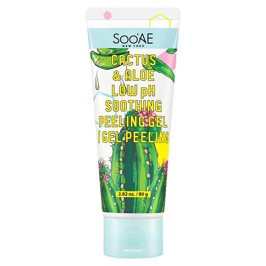 Gel Exfoliante Suave Soo'AE de Cactus y Aloe 83.2 ml