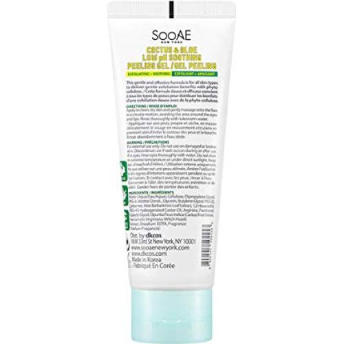 Gel Exfoliante Suave Soo'AE de Cactus y Aloe 83.2 ml