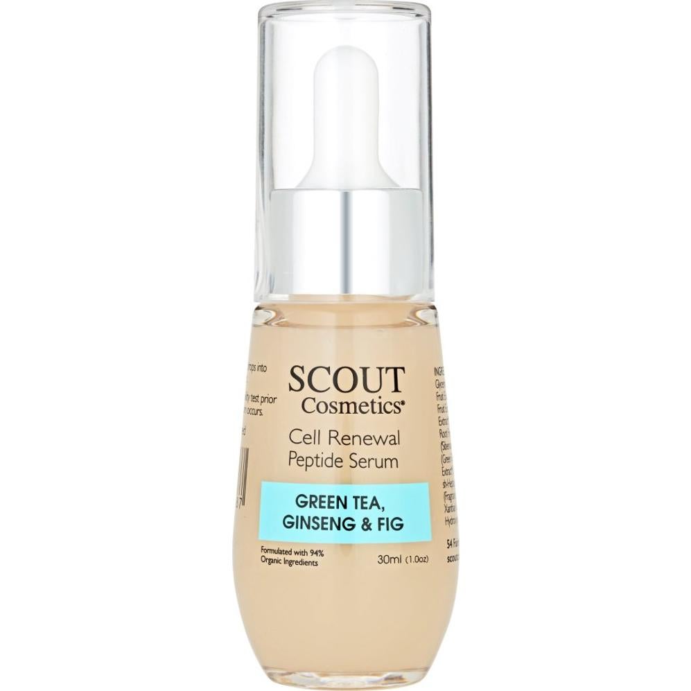 Suero Facial SCOUT Cosmetics con Péptidos y Té Verde 30ml