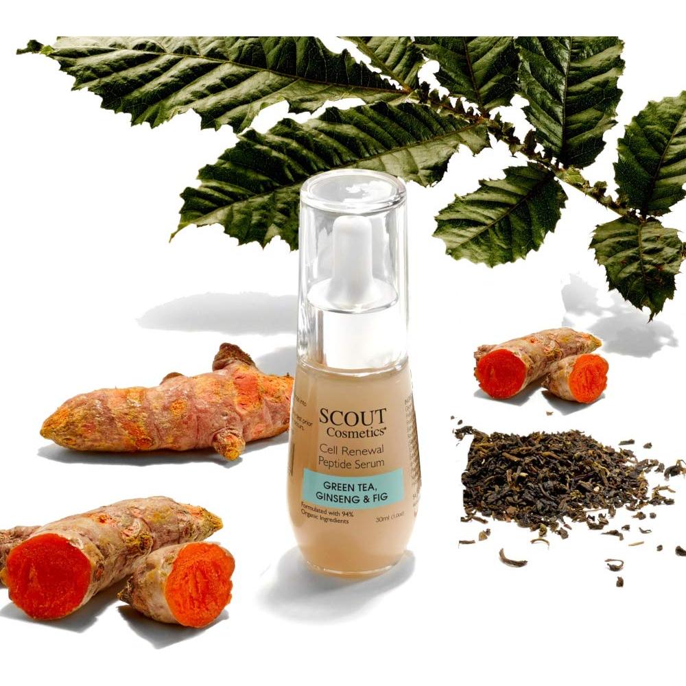 Suero Facial SCOUT Cosmetics con Péptidos y Té Verde 30ml