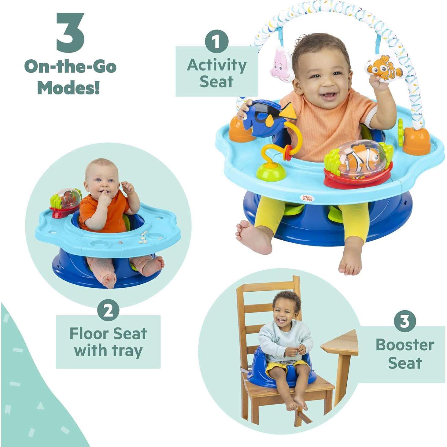 Asiento para Bebés Bright Starts Buscando a Nemo 3 en 1