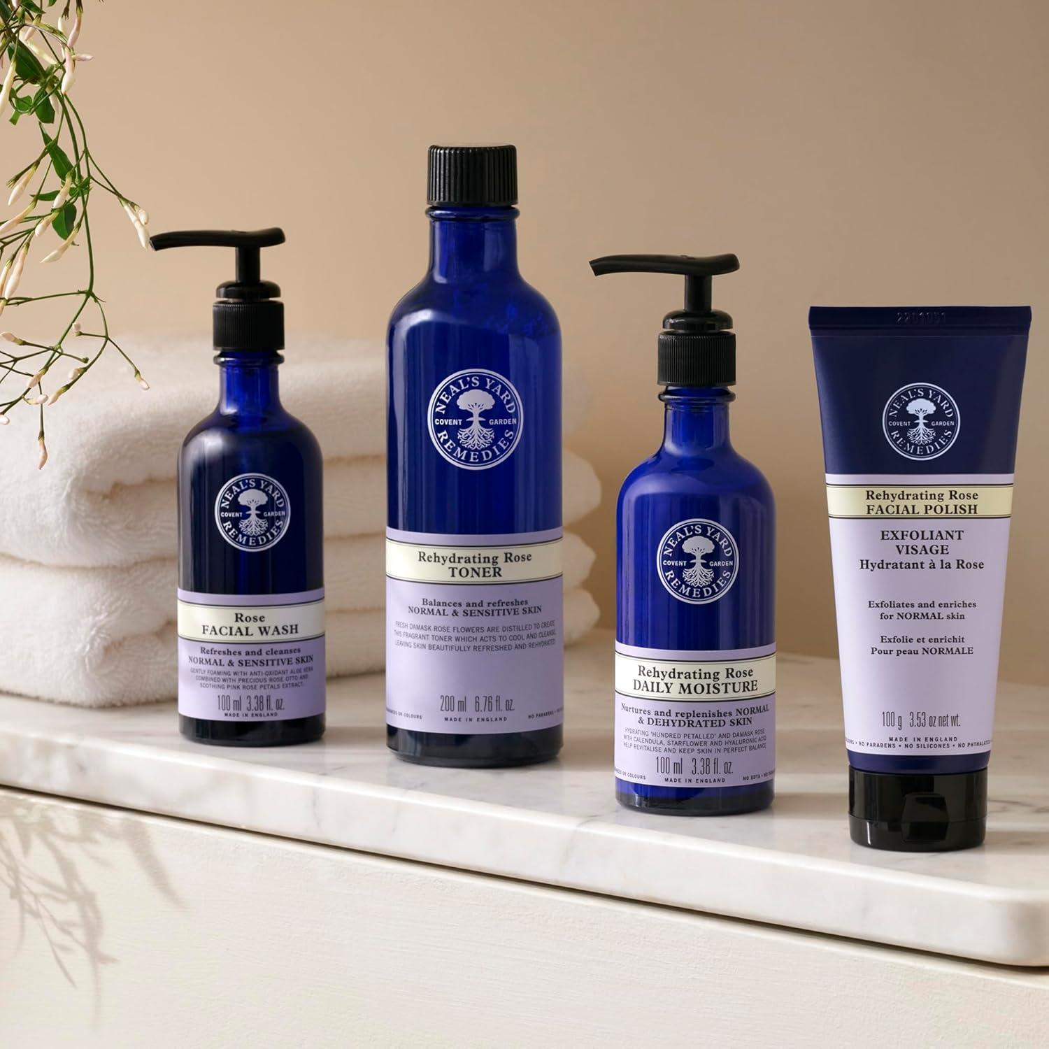 Limpiador Facial Rehidratante Neal's Yard 100ml Aloe Vera Rosa