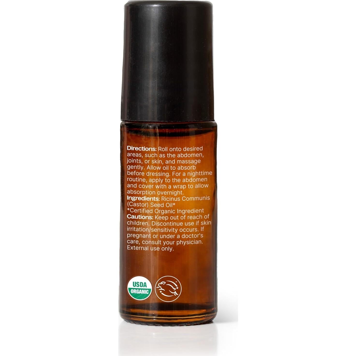 Aceite de Ricino Orgánico Plant Therapy Roll On 30 mL - Sin Desorden