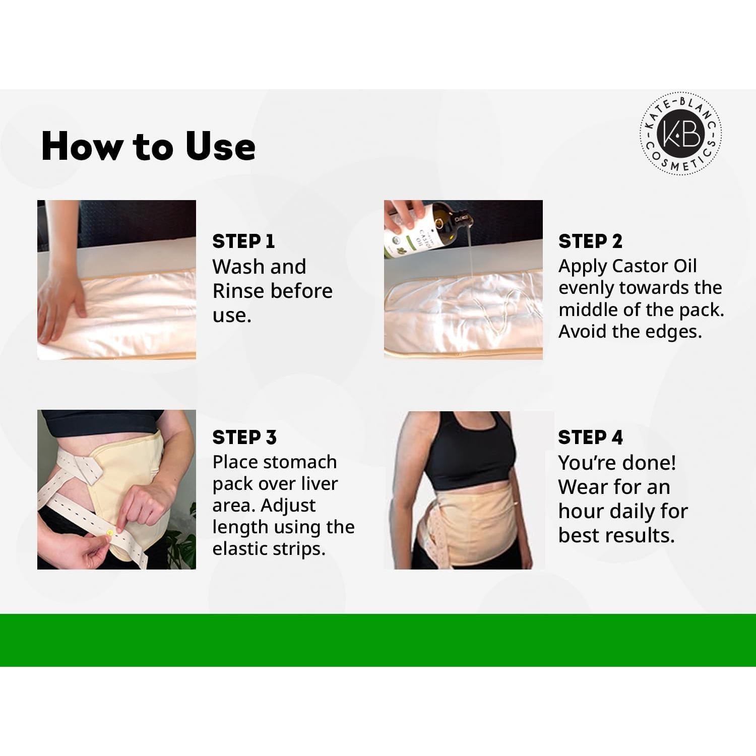 Aceite de Ricino Orgánico Kate Blanc 480ml + Paquete Ajustable