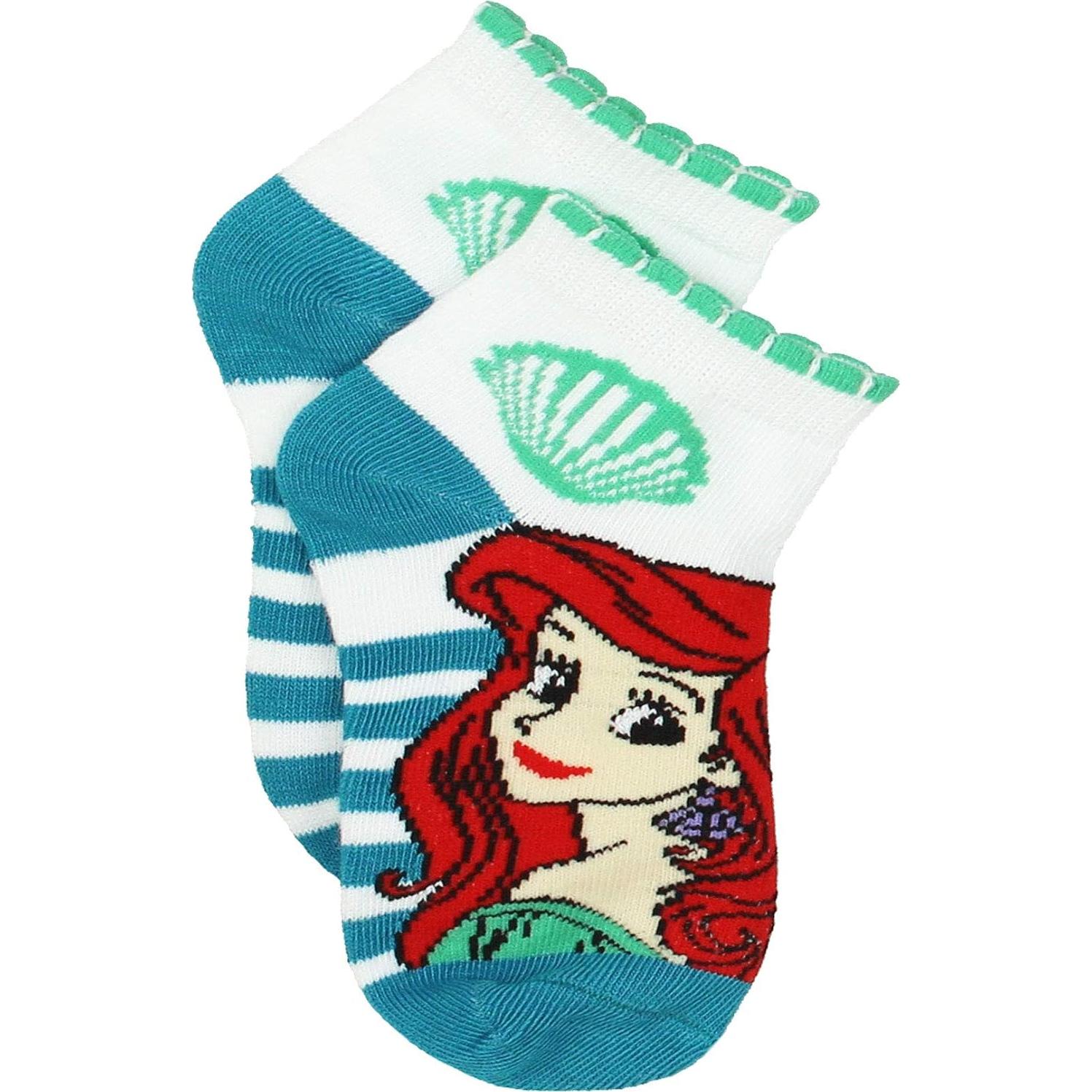 Juego de 6 calcetines Disney para niñas - Princesas