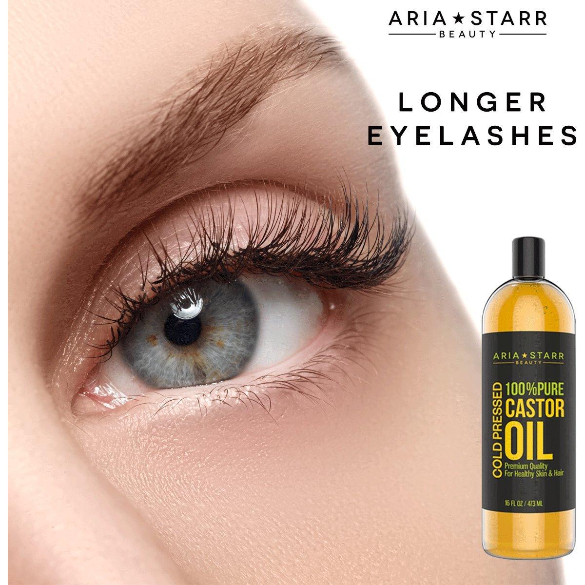 Aceite de Ricino Prensado en Frío Aria Starr 473 mL 100% Puro