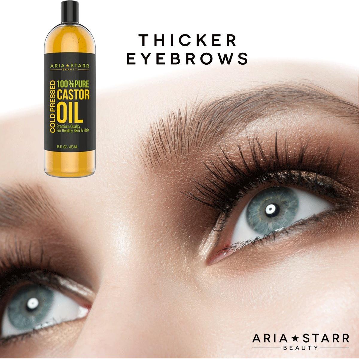 Aceite de Ricino Prensado en Frío Aria Starr 473 mL 100% Puro