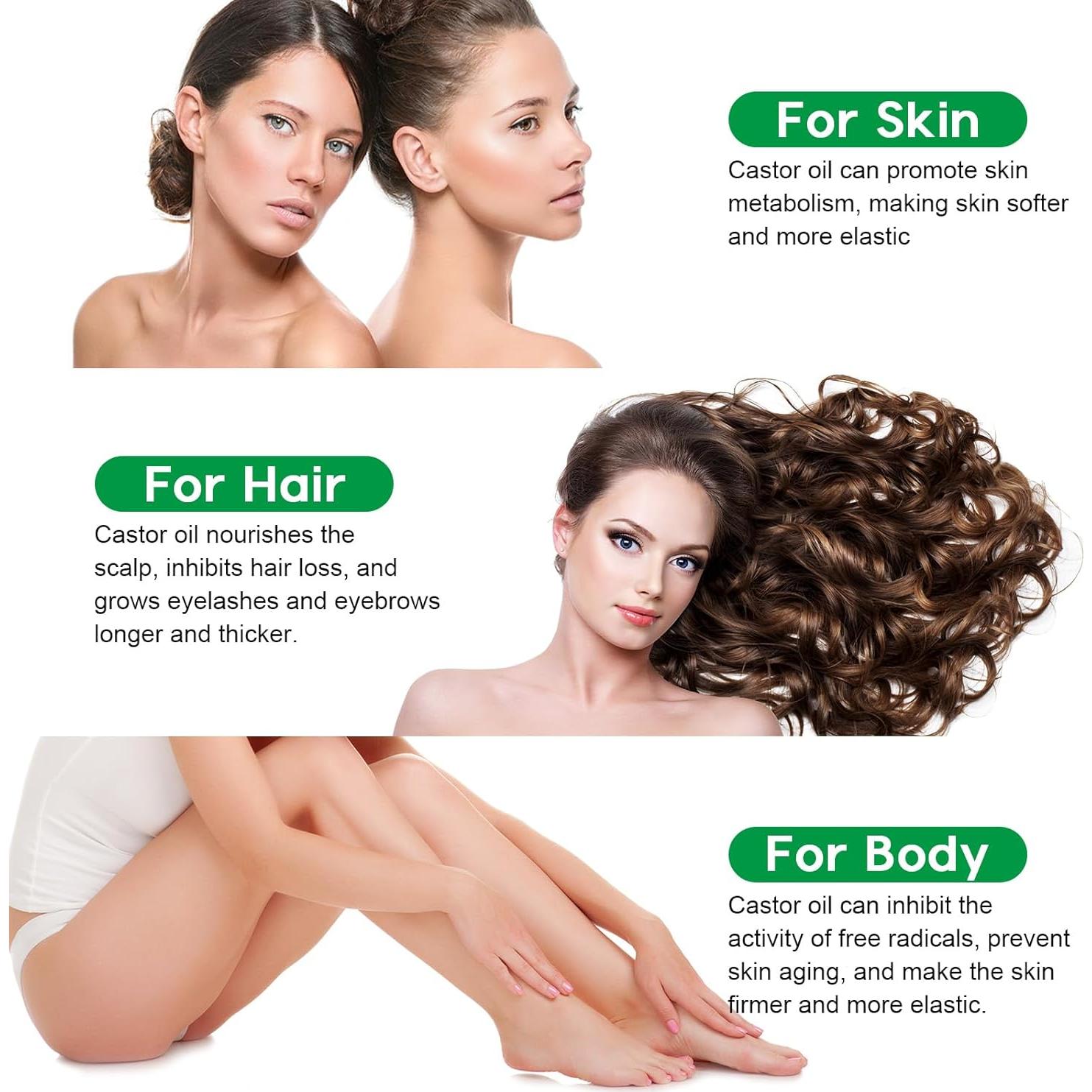 Aceite de Ricino Negro Jamaicano 59.8 ml - Crecimiento Cabello y Pestañas