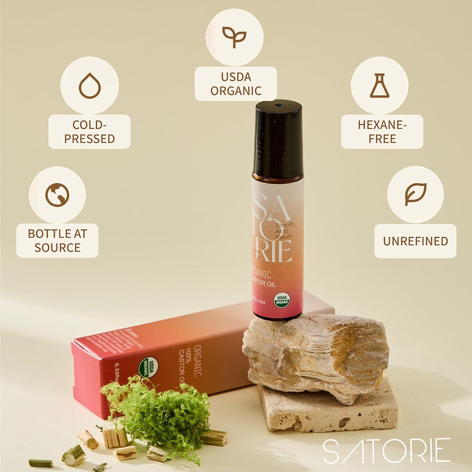 Aceite de Ricino Orgánico Hugaboo 9.86 ml Roll-on Hidratante