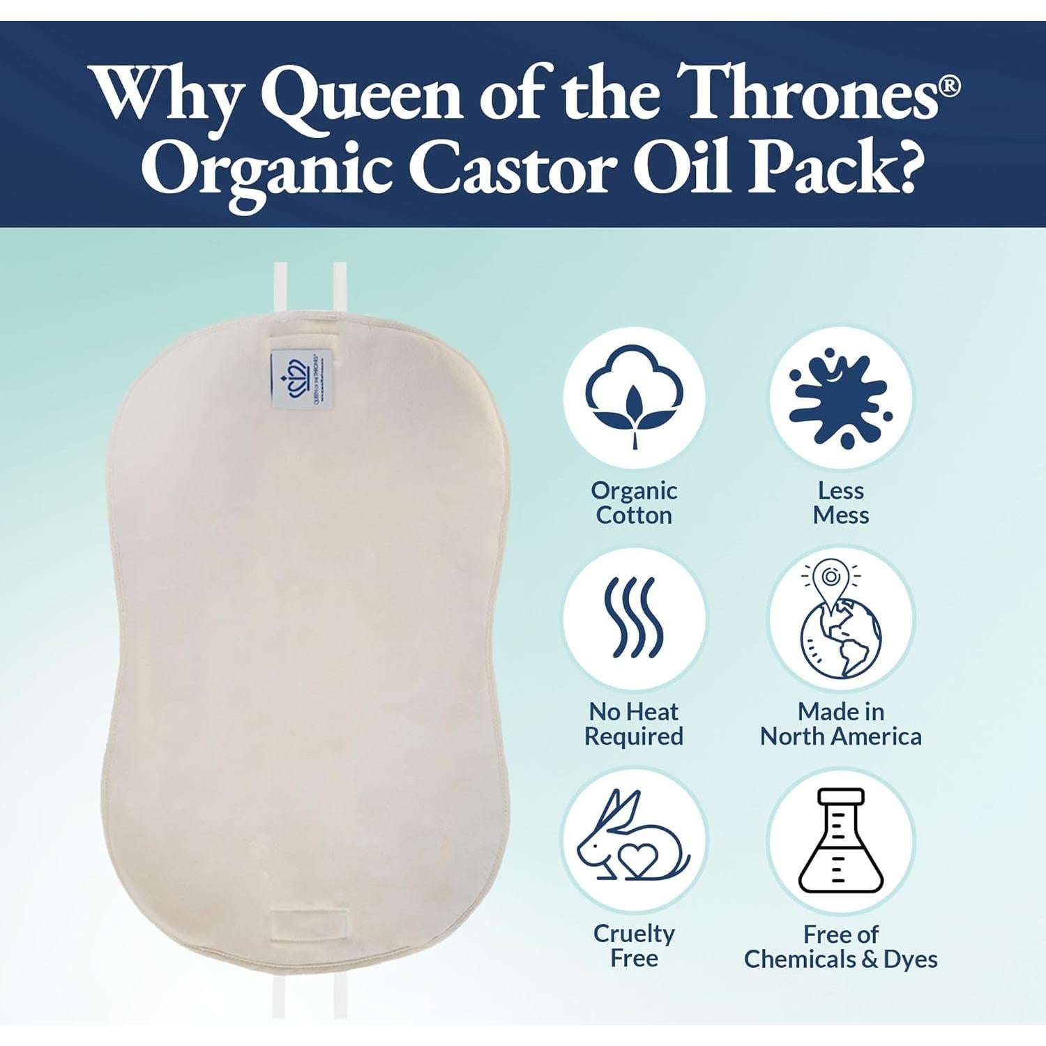 Paquete de Aceite de Ricino Reina de los Tronoss - Orgánico