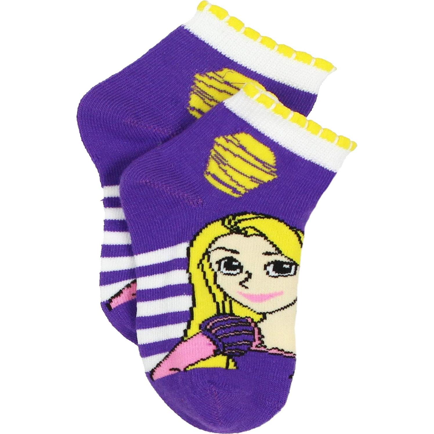 Conjunto 6 pares calcetines Princesas Disney para niñas