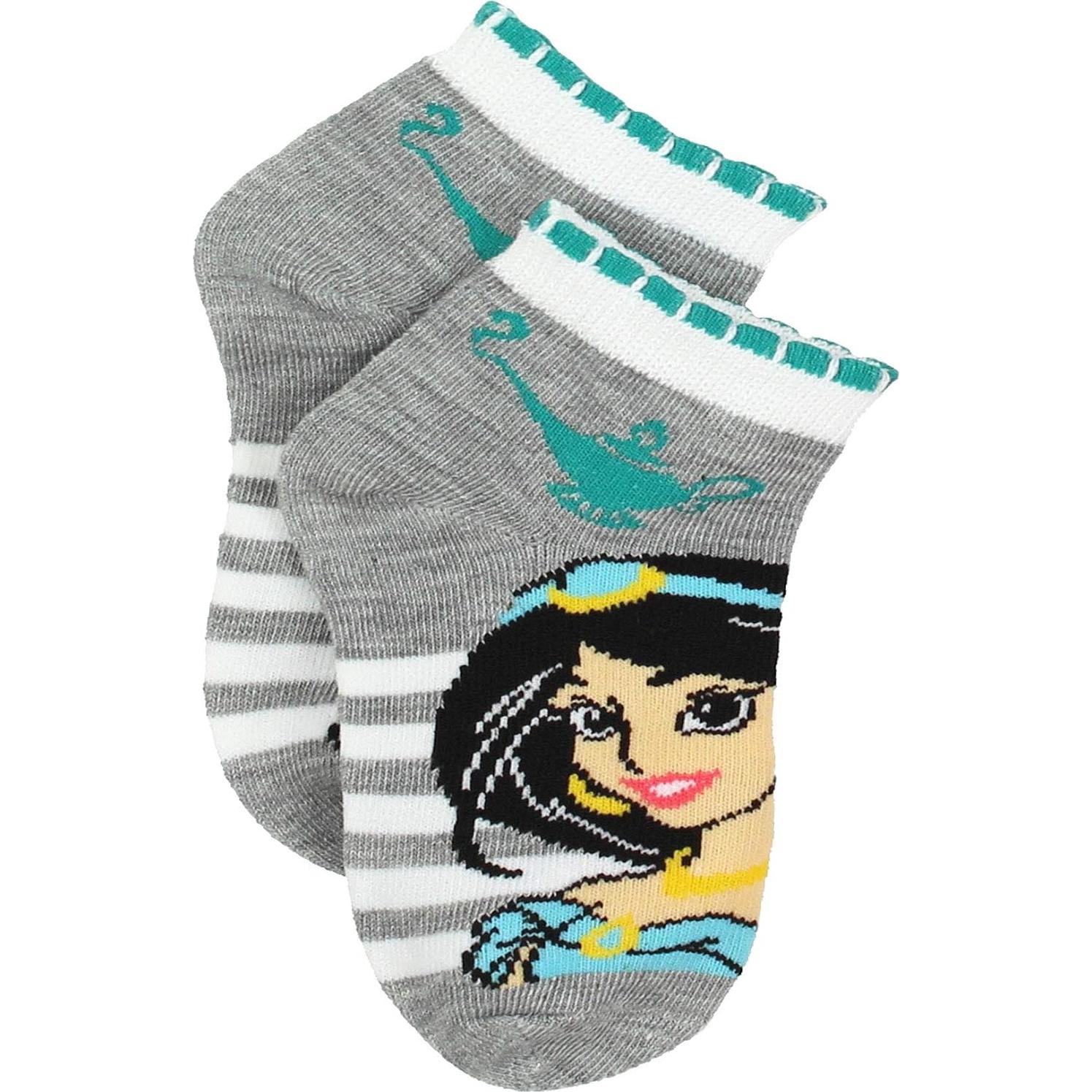 Conjunto 6 pares calcetines Princesas Disney para niñas