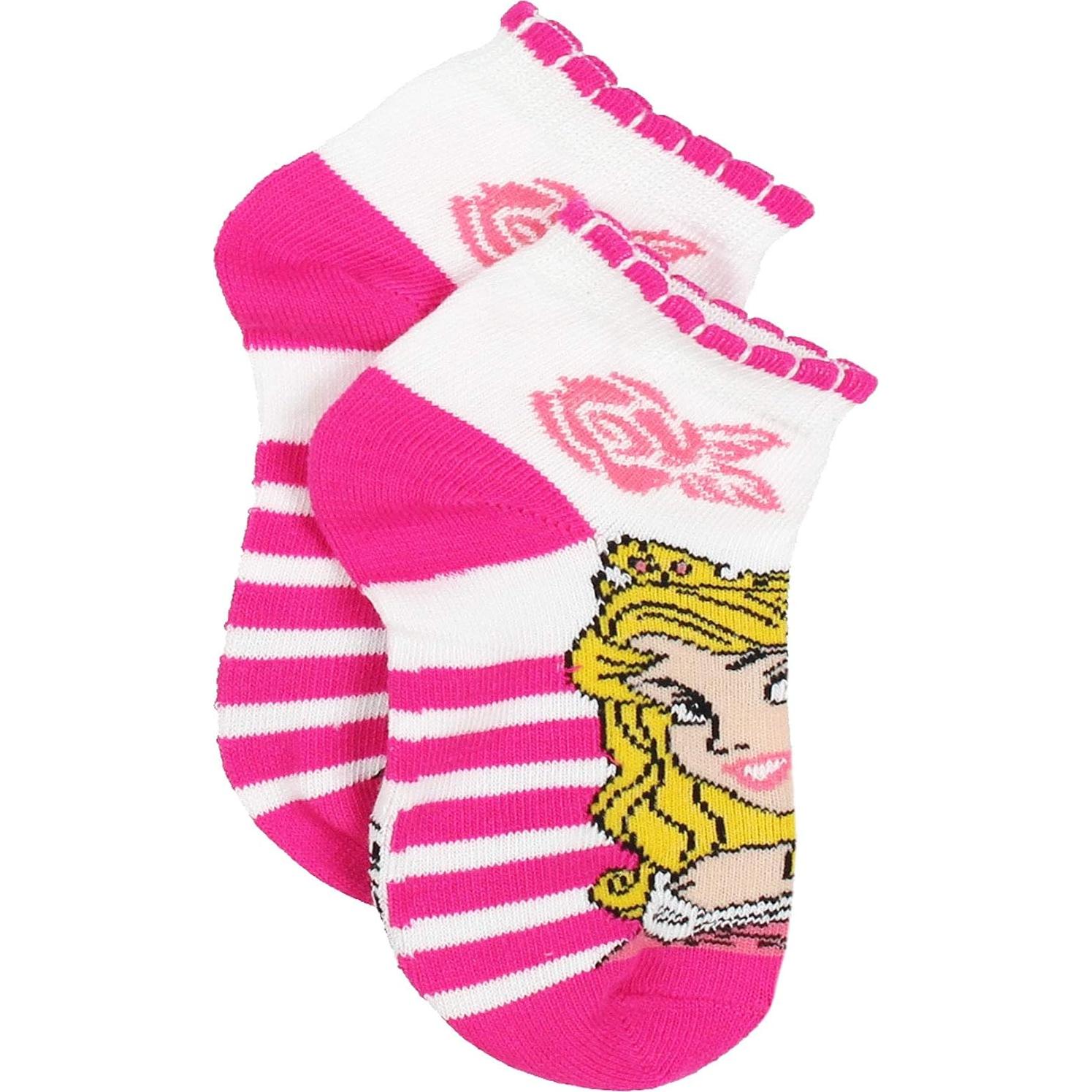 Conjunto 6 pares calcetines Princesas Disney para niñas