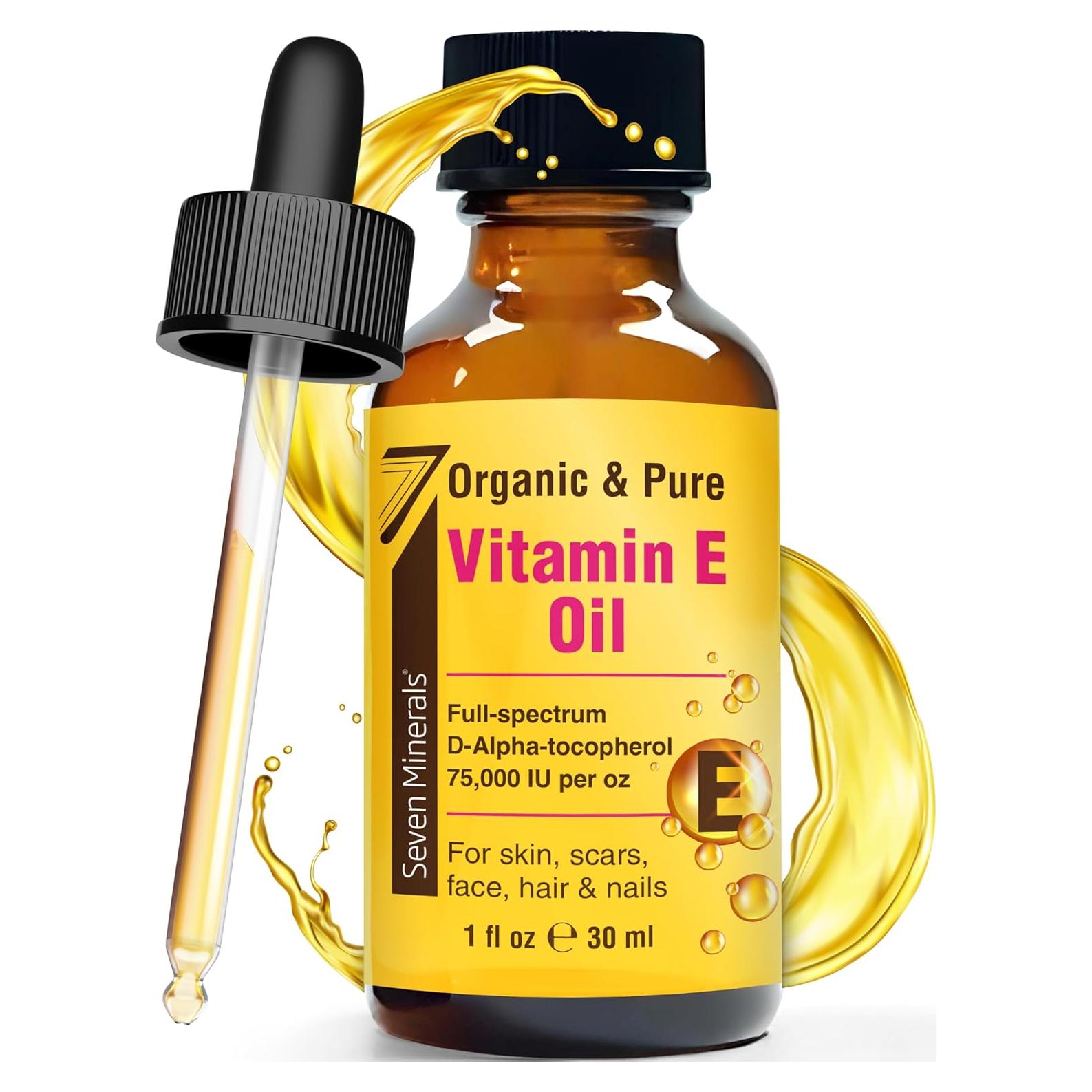 Aceite de Vitamina E Ultra Pura Seven Minerals 30 ml - 75,000 IU