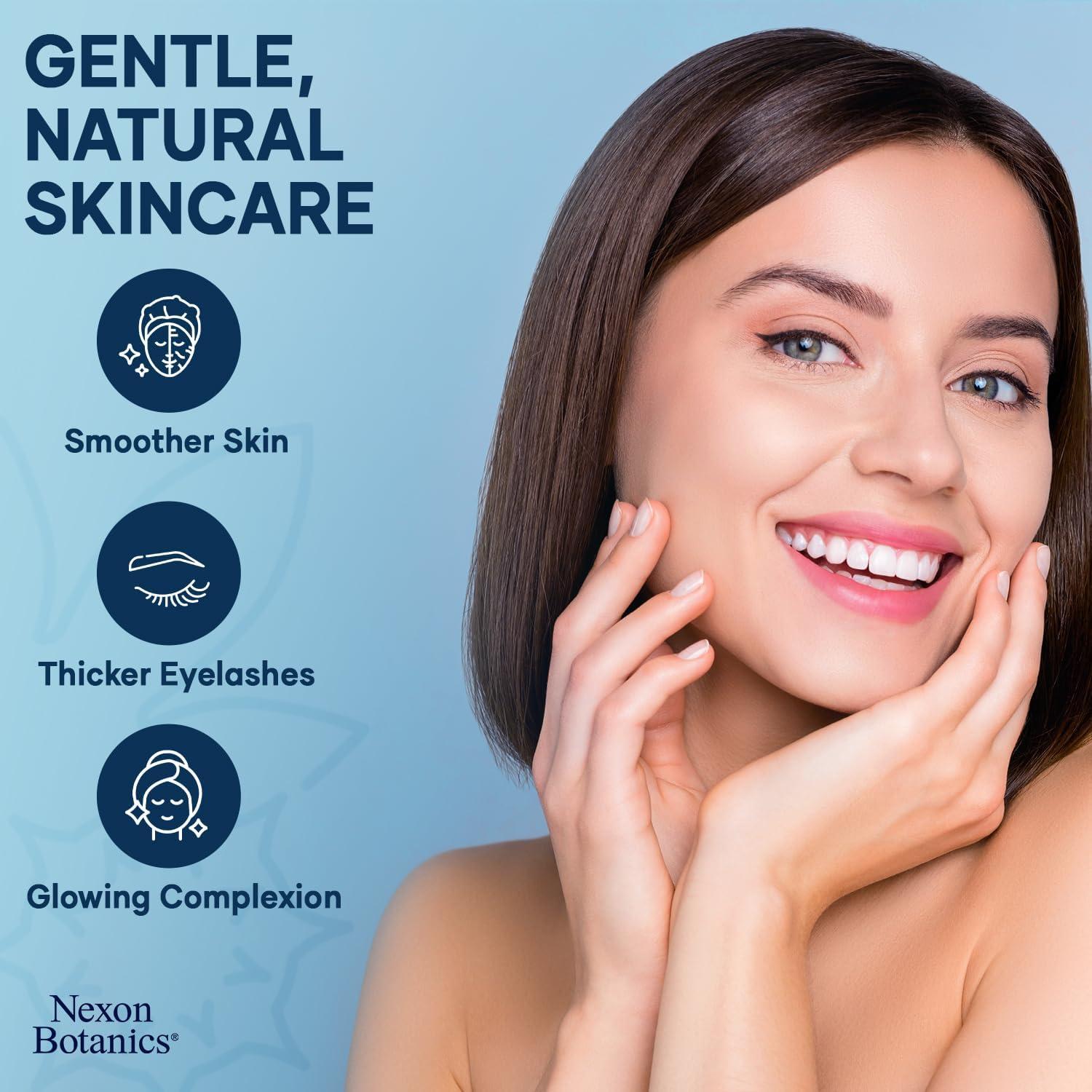 Aceite de Ricino Orgánico con Rodillo de Incienso 10 ml - Hidratante para Ojeras - Nexon Botanics