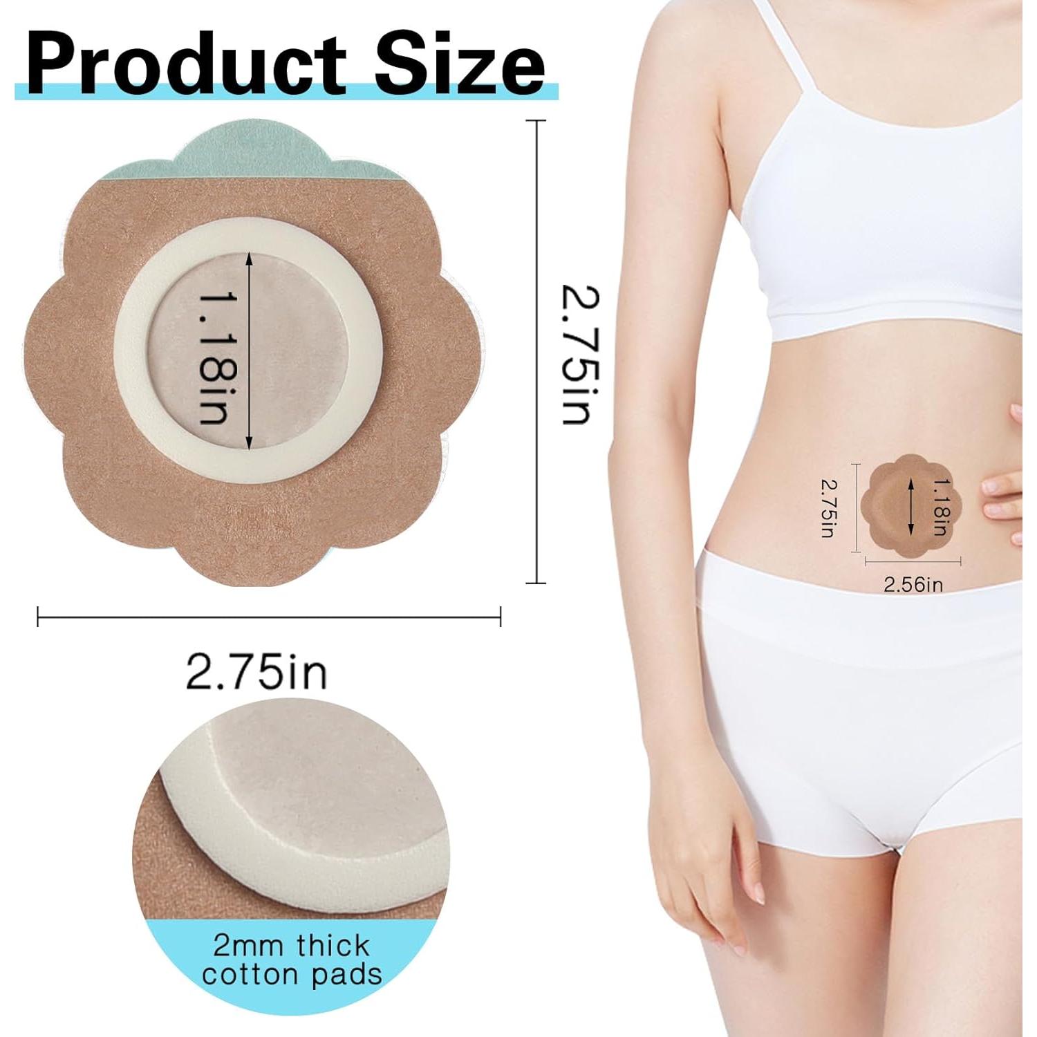 50 Parches Desechables de Aceite de Ricino JayruiMice - Flor Piel