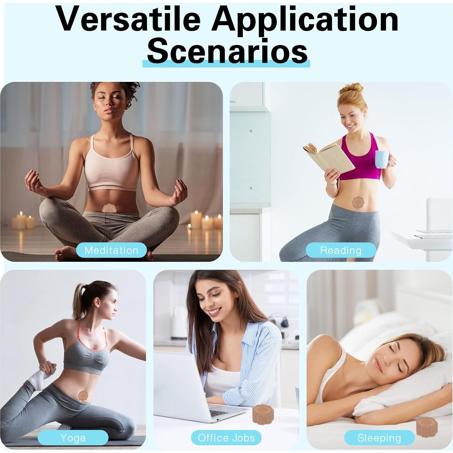 50 Parches Desechables de Aceite de Ricino JayruiMice - Flor Piel