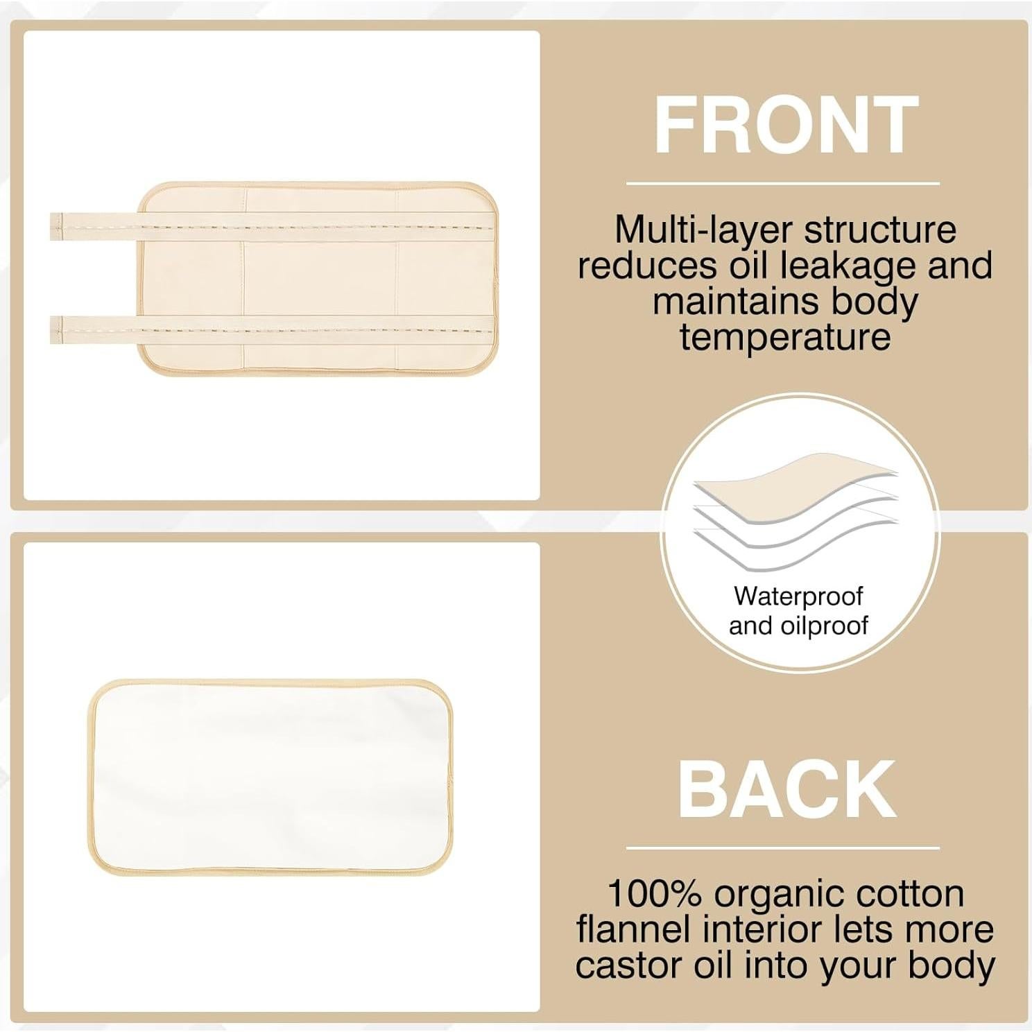 Paquete de Aceite de Ricino TORPNIA Ajustable Beige 1 pieza