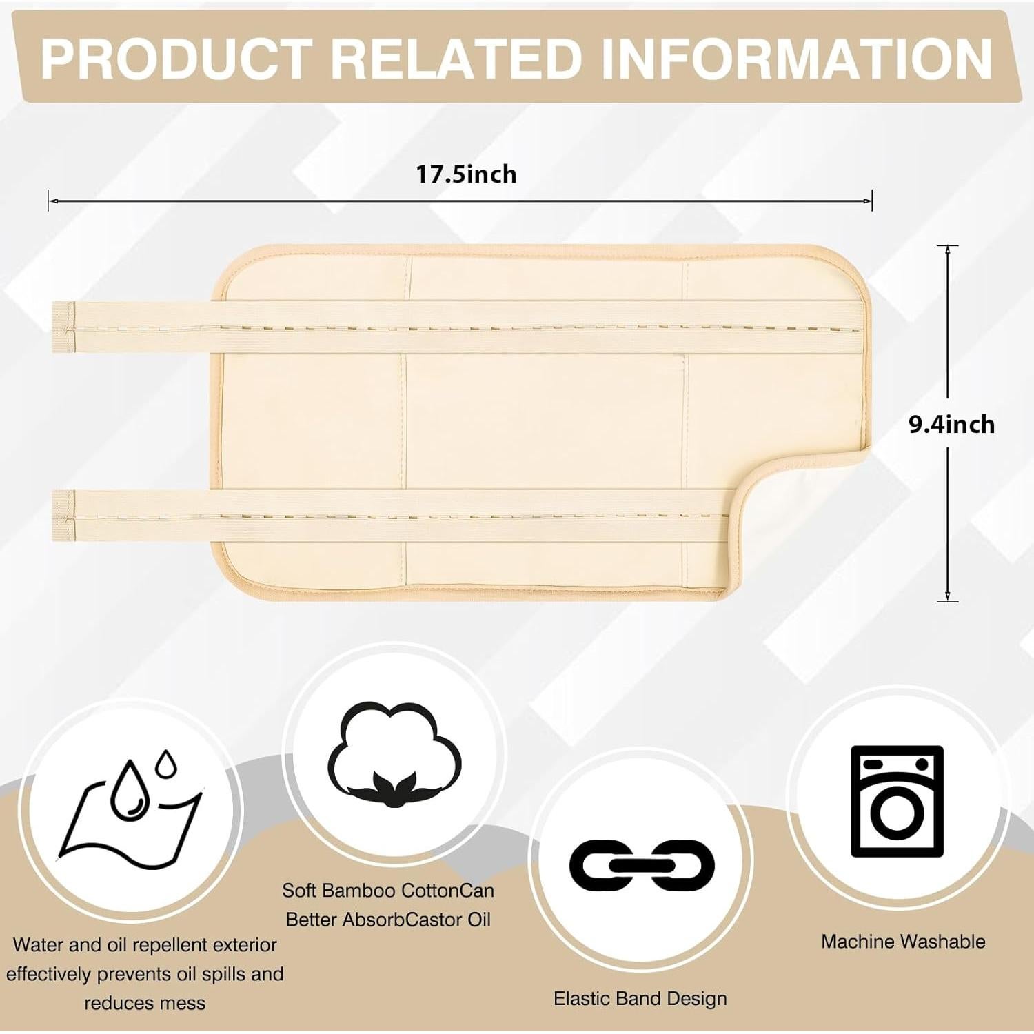 Paquete de Aceite de Ricino TORPNIA Ajustable Beige 1 pieza