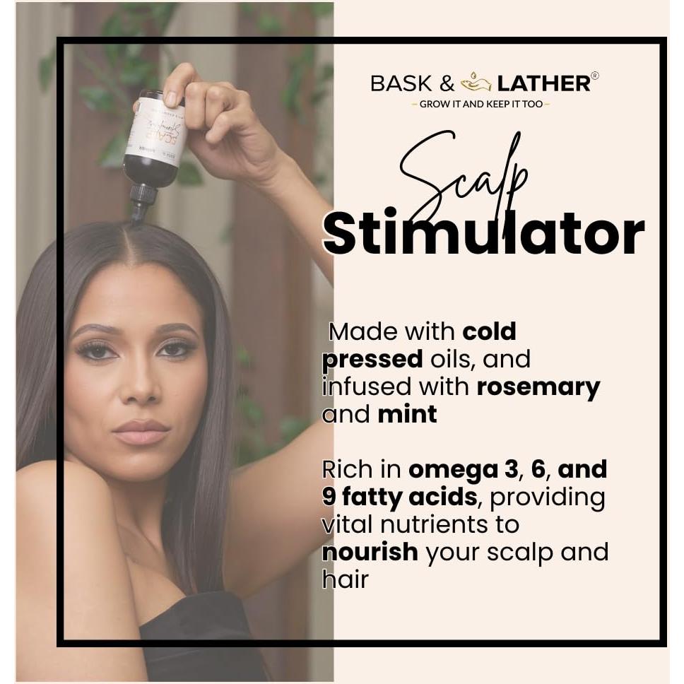 Aceite Estimulador del Crecimiento del Cabello Bask & Lather 59 ml