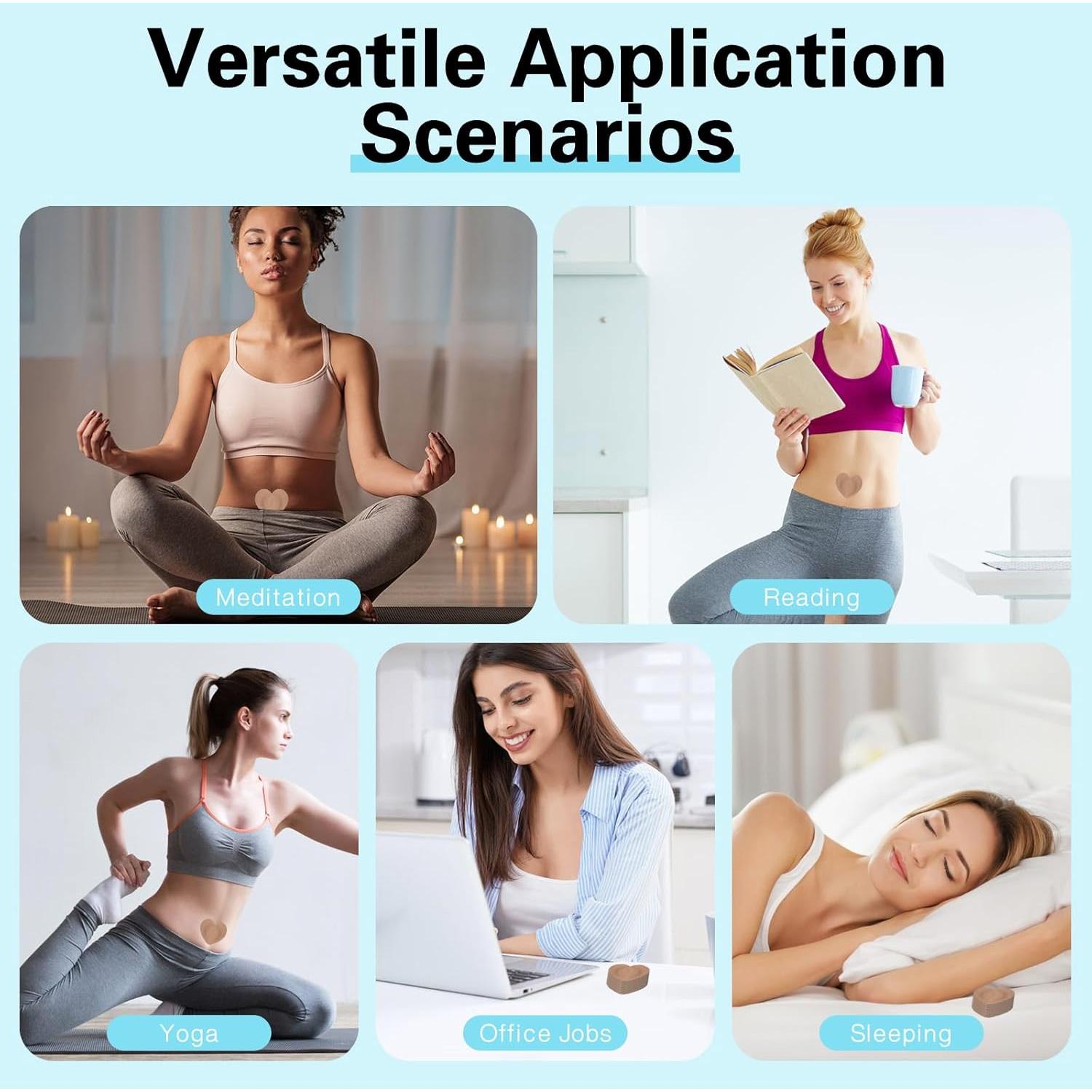 30 Parches Desechables Autoadhesivos de Aceite de Ricino - Corazón