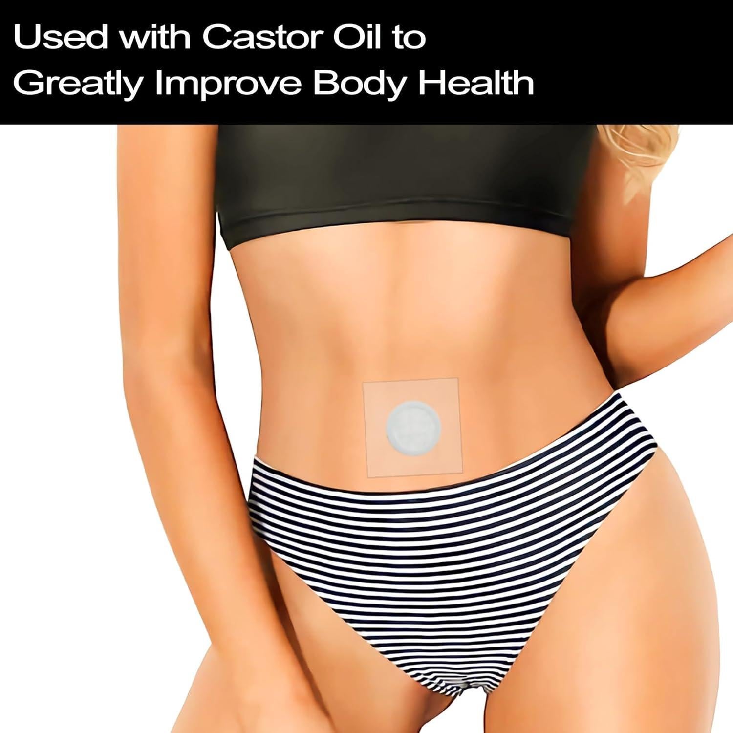 30 Parches Desechables de Aceite de Ricino VonTeok - Antifugas