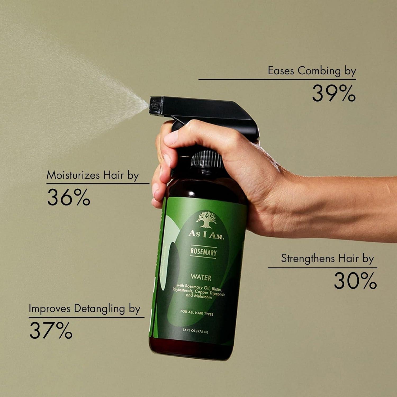 Agua de Romero As I Am 473 ml - Tratamiento Cuero Cabelludo