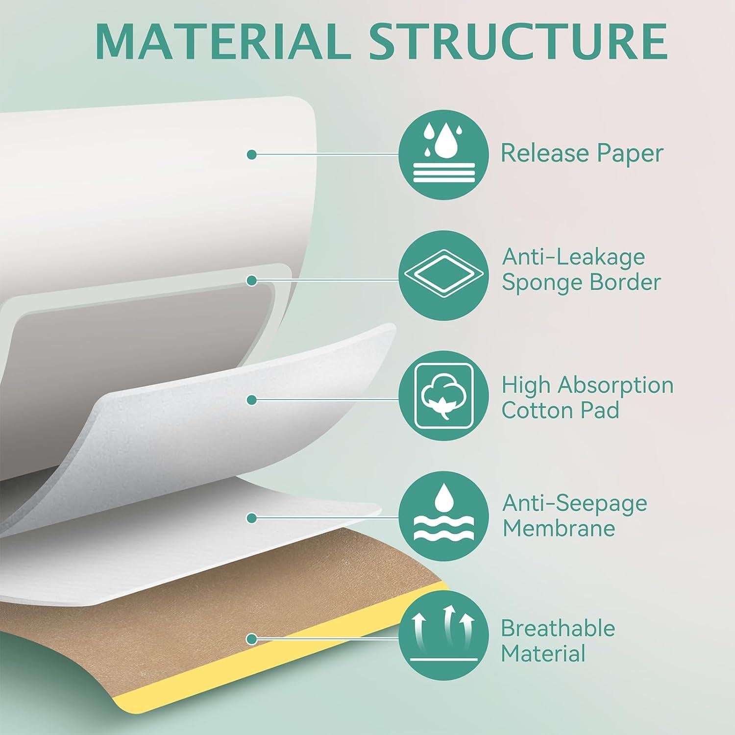 10 Parches de Aceite de Ricino Orgánico Taoscare 30x16cm
