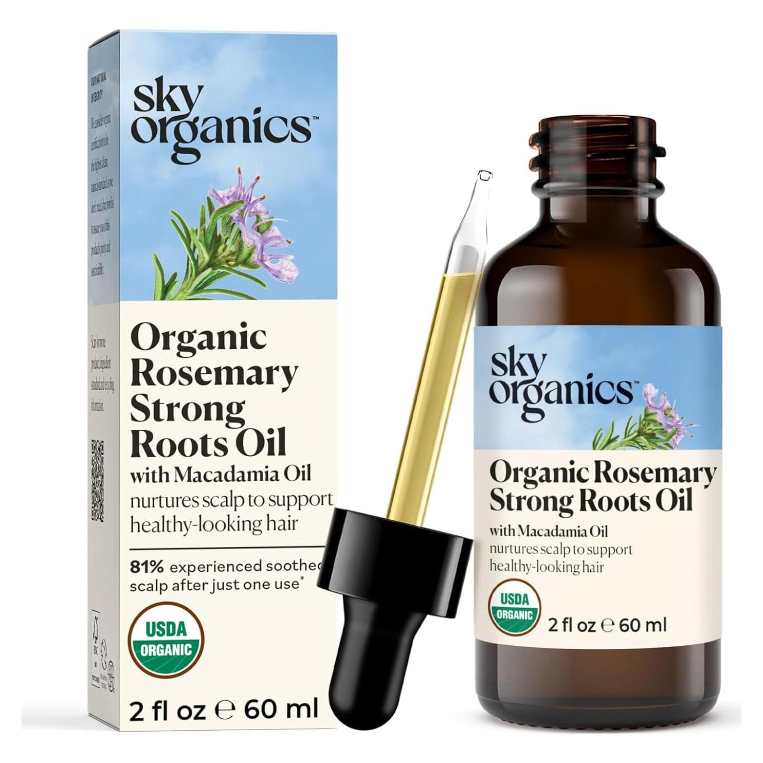 Aceite de Romero Orgánico Sky Organics 59 ml - Crecimiento Cabello