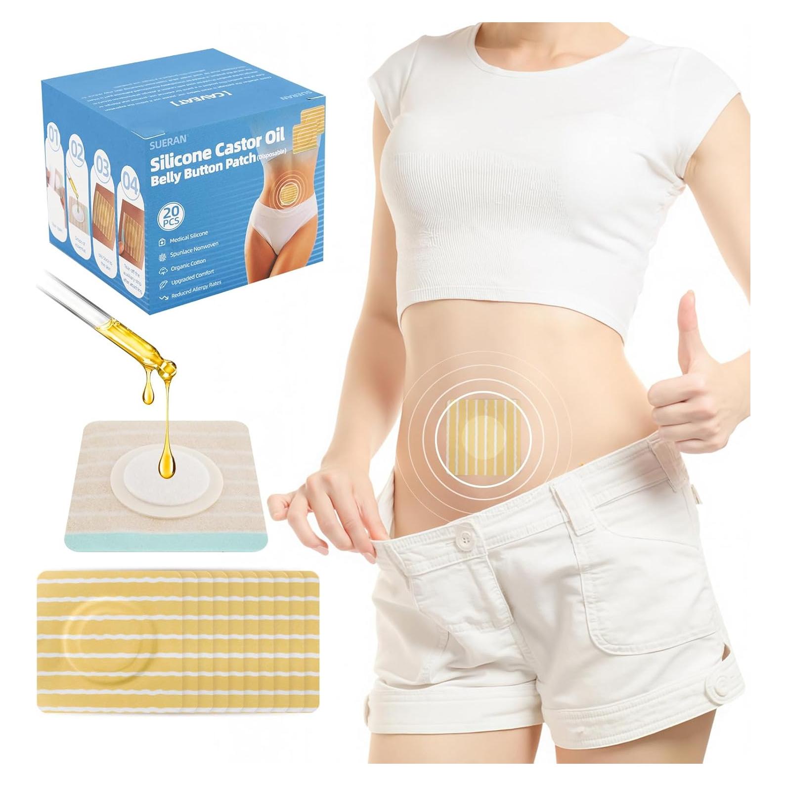 20 Parches de Aceite de Ricino de Silicona SUERAN - Hipoalergénicos