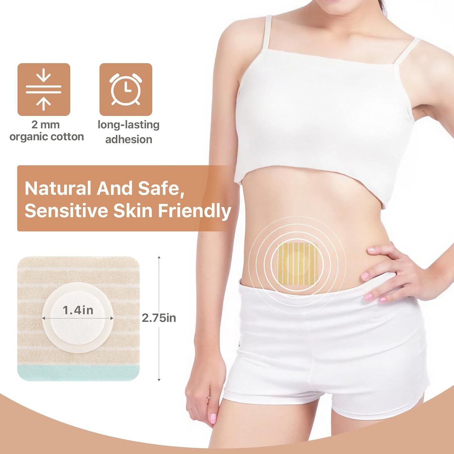 20 Parches de Aceite de Ricino de Silicona SUERAN - Hipoalergénicos