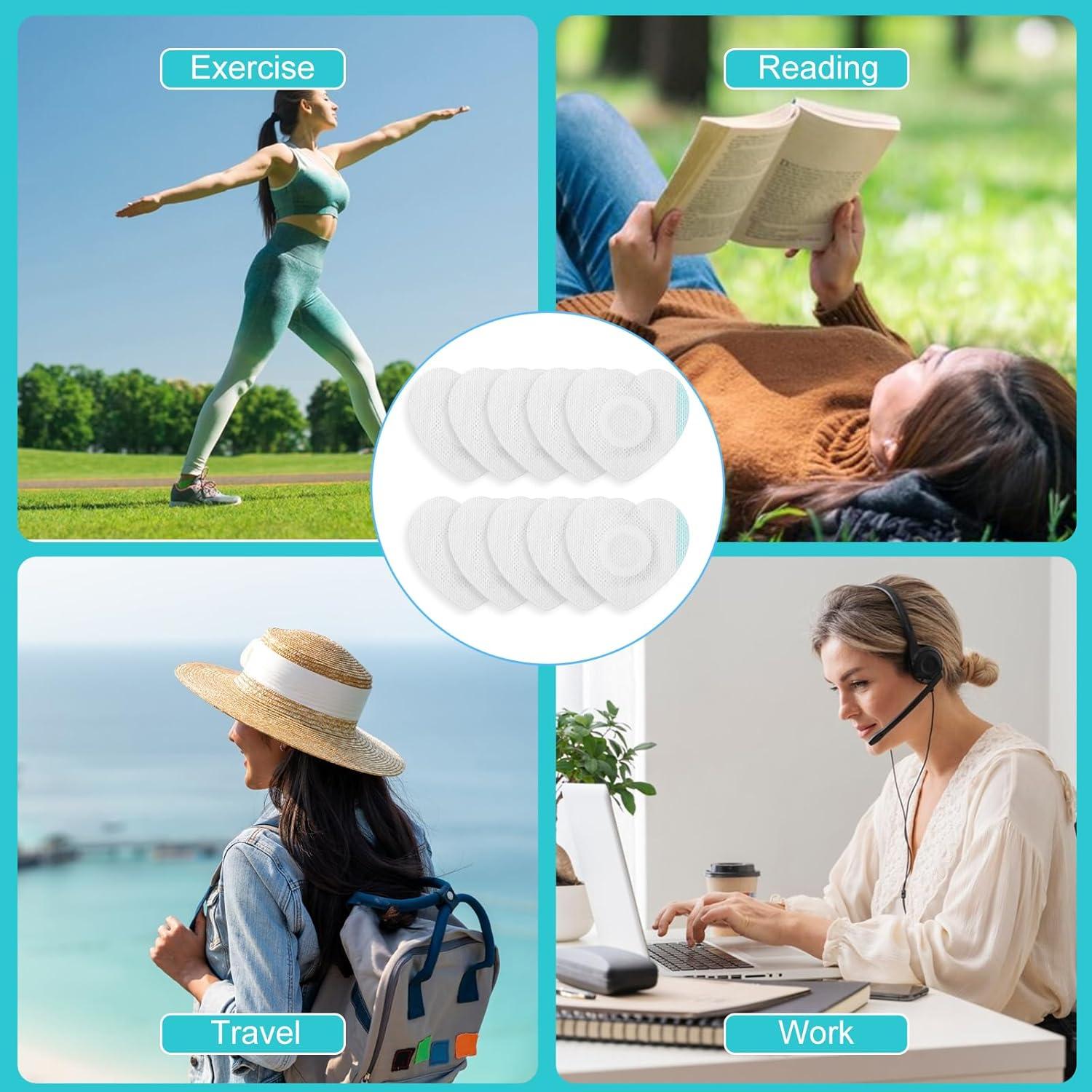 50 Parches de Aceite de Ricino Desechables Qianyu 7x7 cm