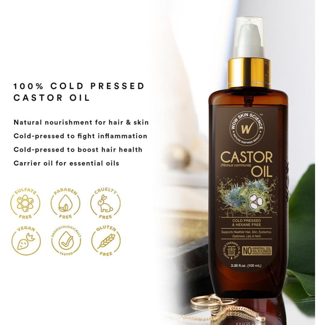 Aceite de Ricino Wow Skin Science 100 ml Prensado en Frío