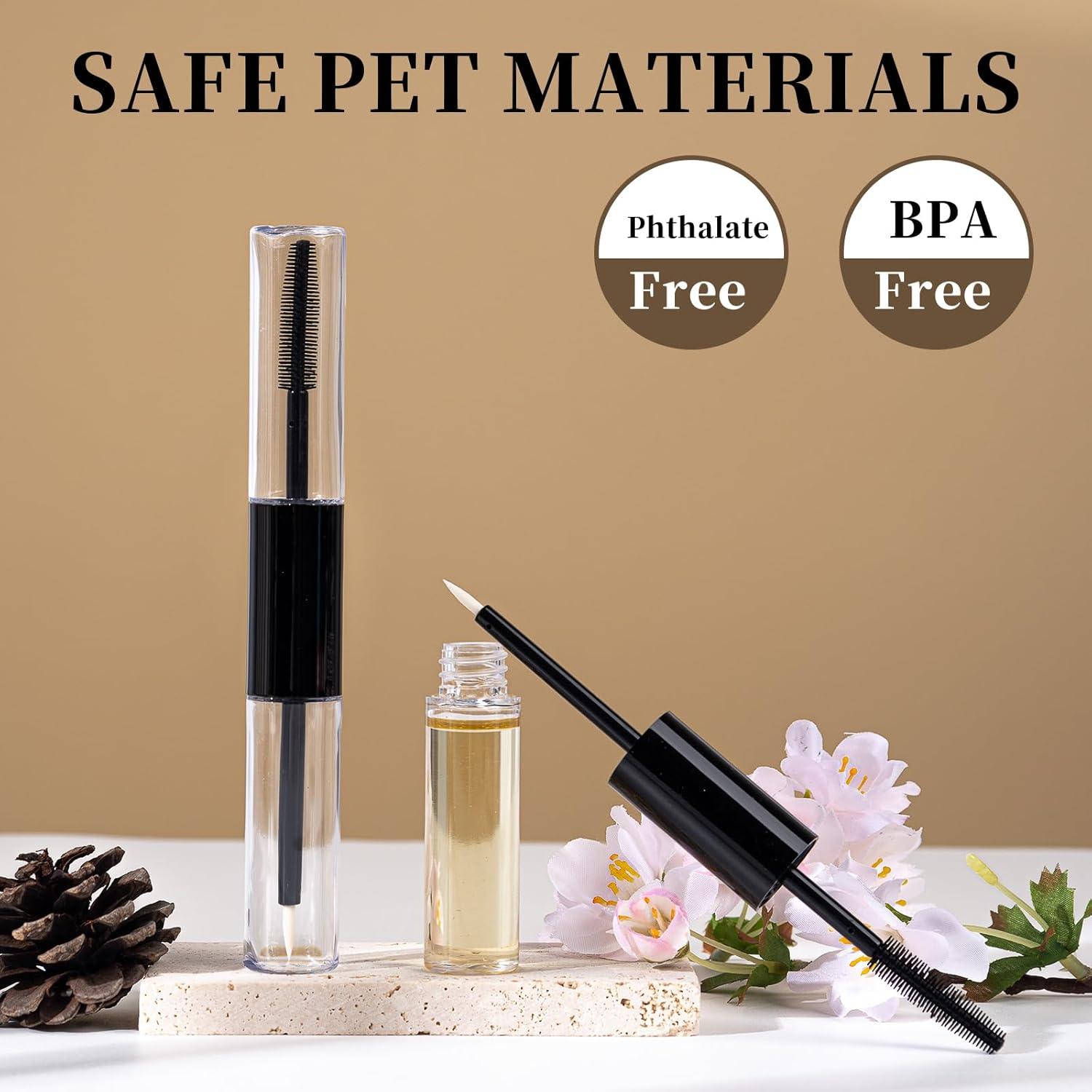 Kit 2 Tubos Vacíos para Pestañas Adortify con Cepillo y Embudos