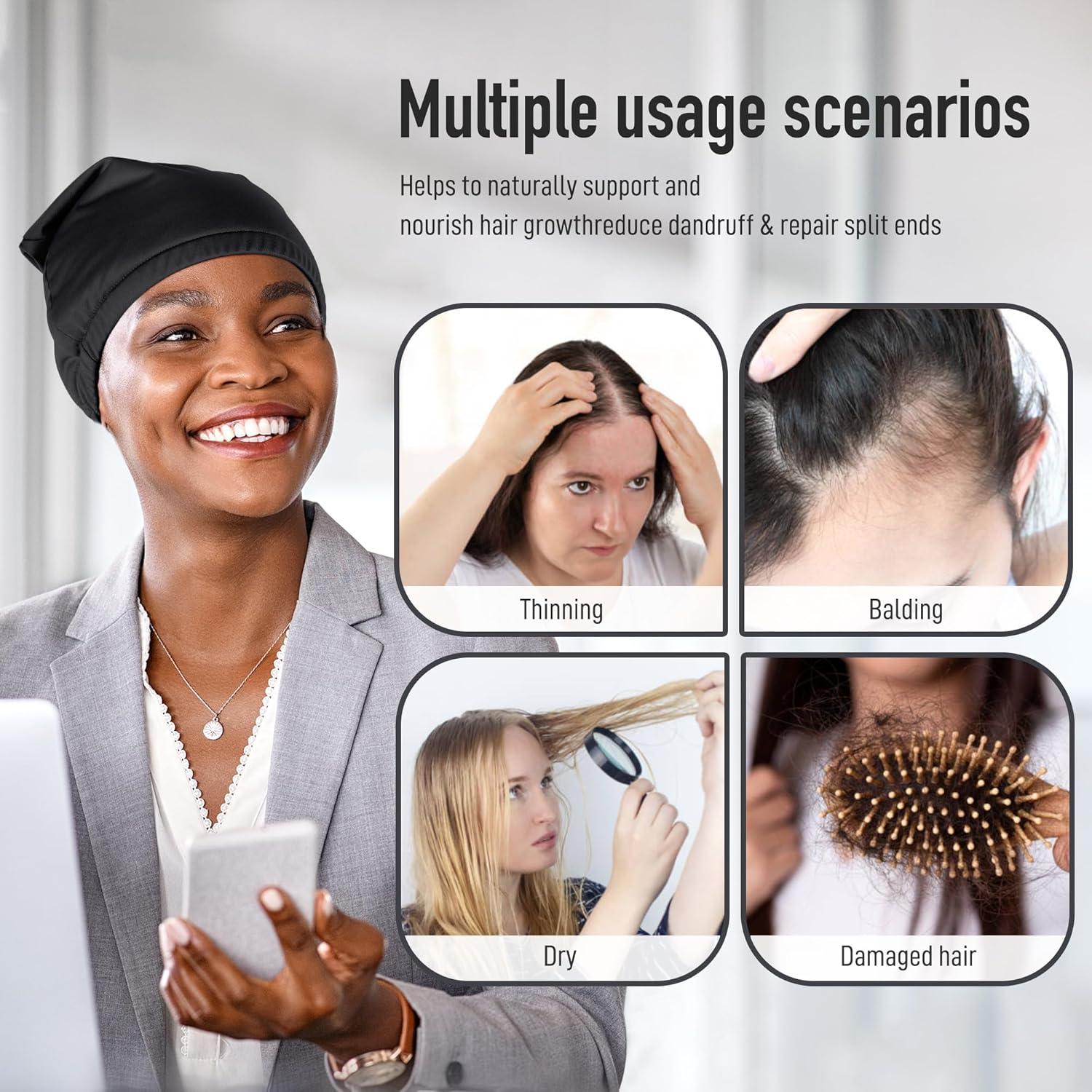 Gorro de Aceite de Ricino ZINGTERRA Impermeable para Cabello