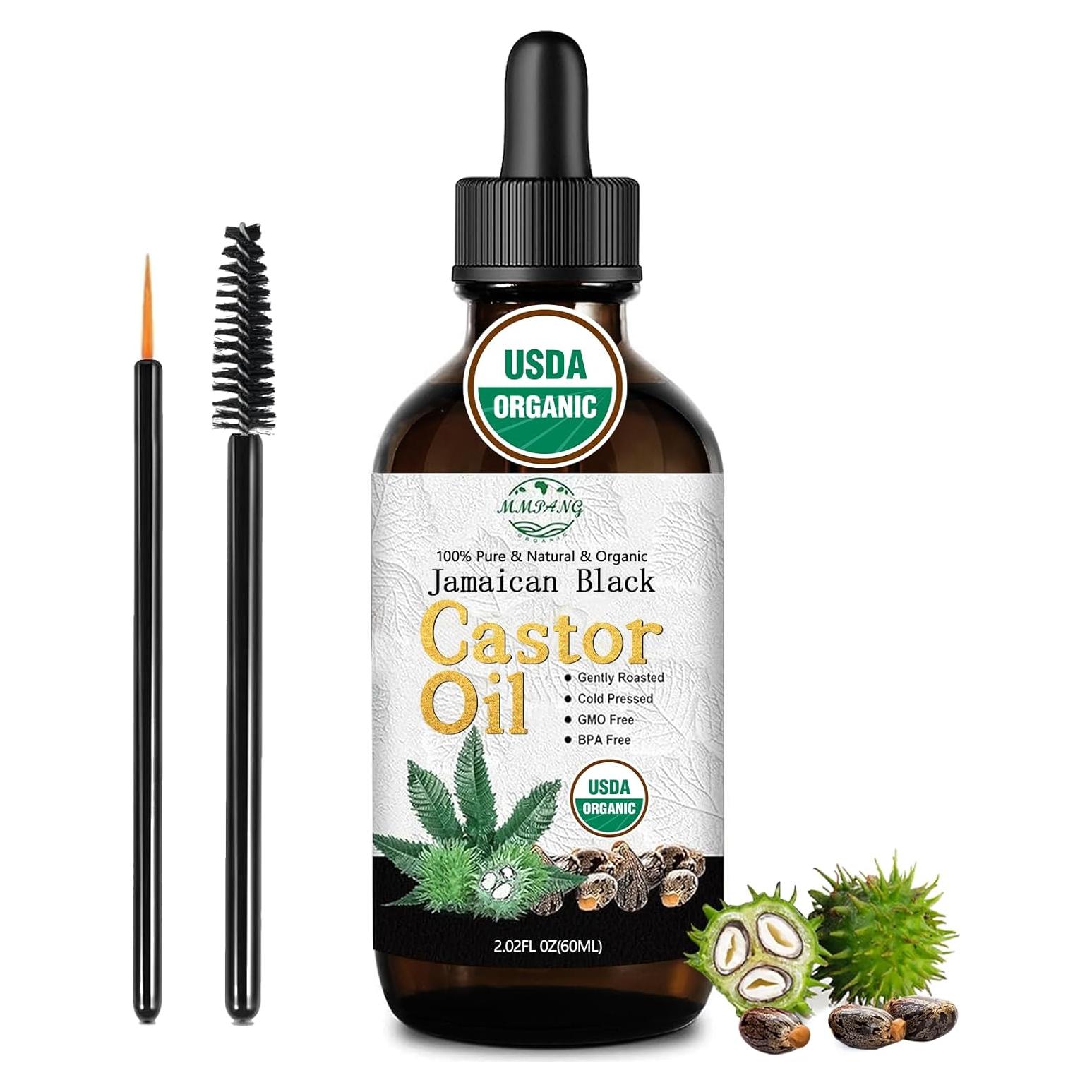 Aceite de Ricino Negro Jamaicano MMPANG 59ml Orgánico Prensado en Frío