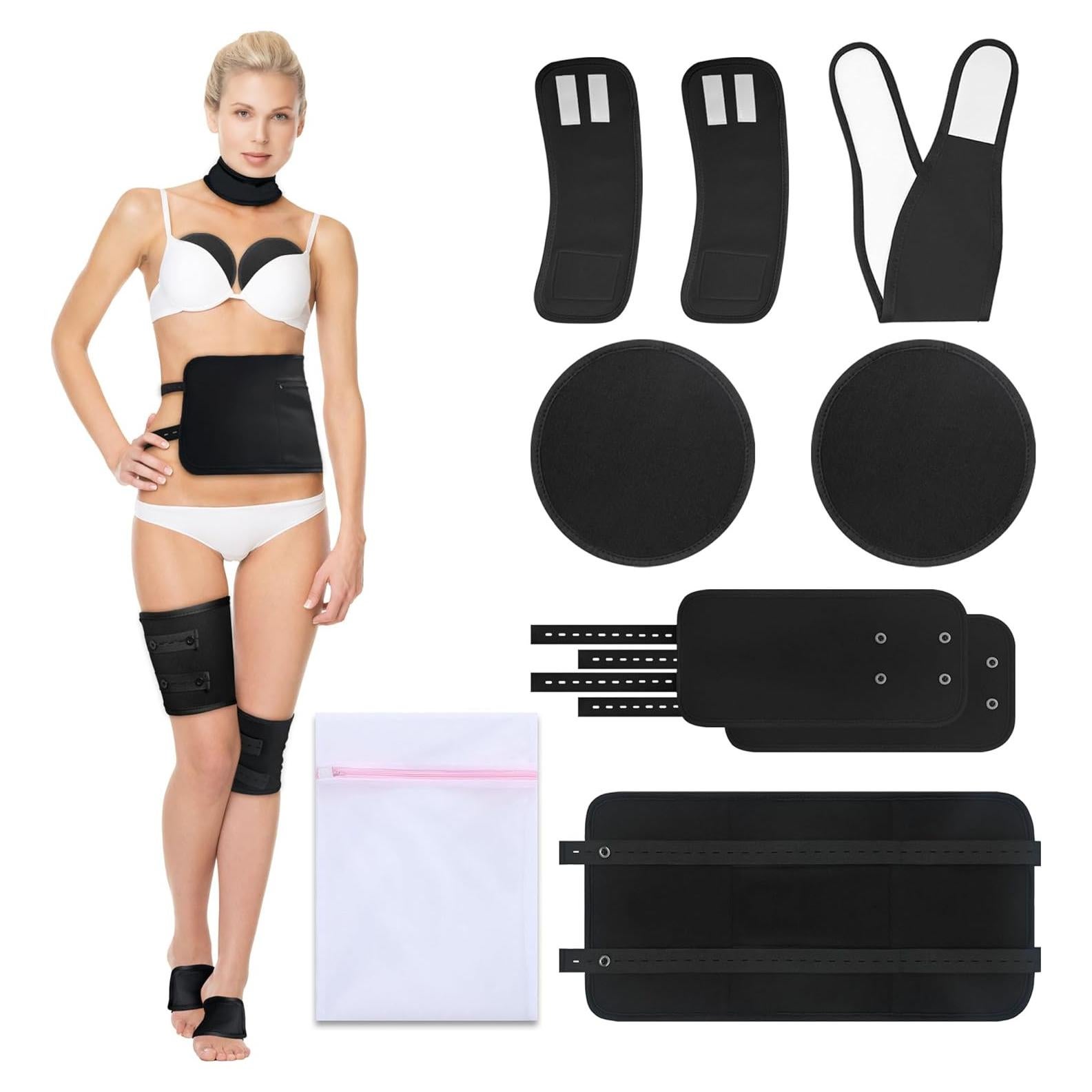 Kit de Envoltura de Aceite de Ricino Orgánico 9 Pcs Selferry