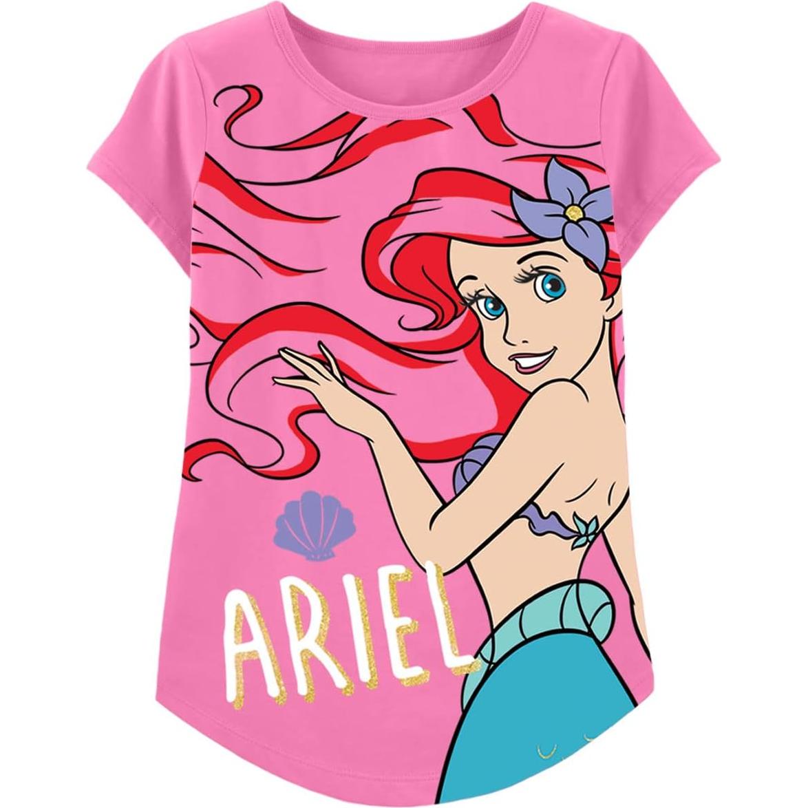 Camiseta Niñas Disney Princesas 3 Pack Algodón Brillante
